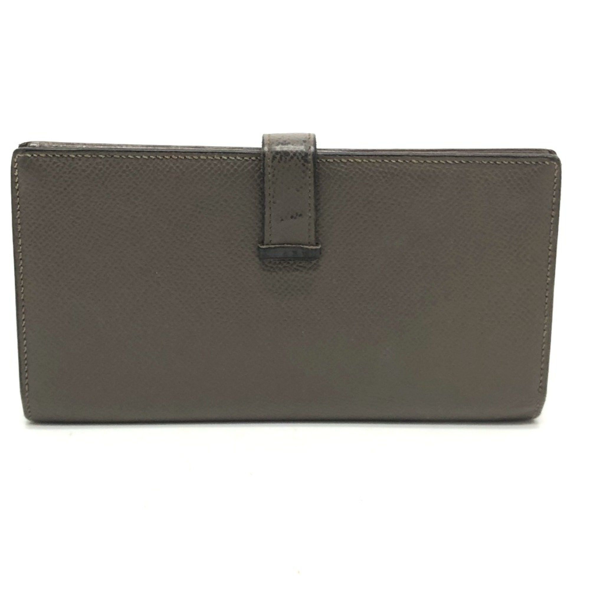 Hermes Hermes HHardware Two fold Long Wallet Etain Gray Based Size ONE SIZE - 2 Thumbnail