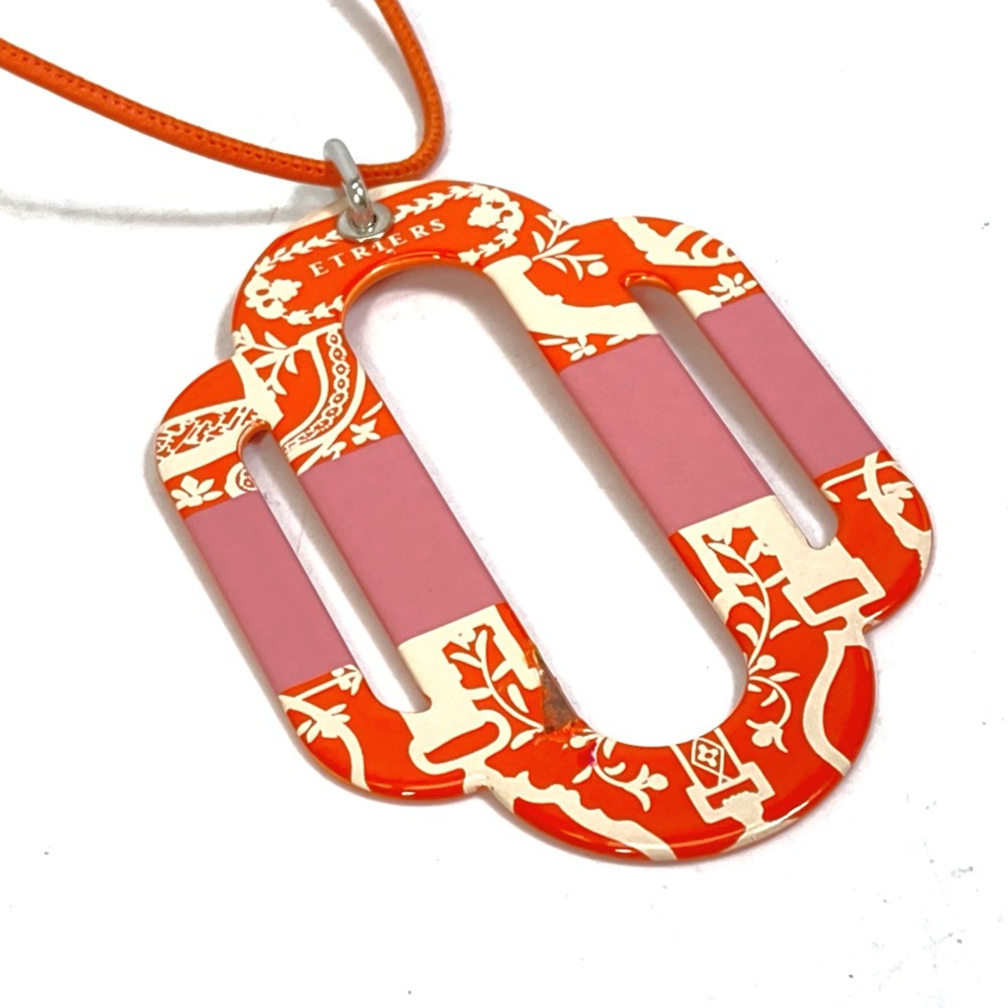 Hermes Hermes Plate Attrage Accessories Necklace Orange Size ONE SIZE - 2 Thumbnail