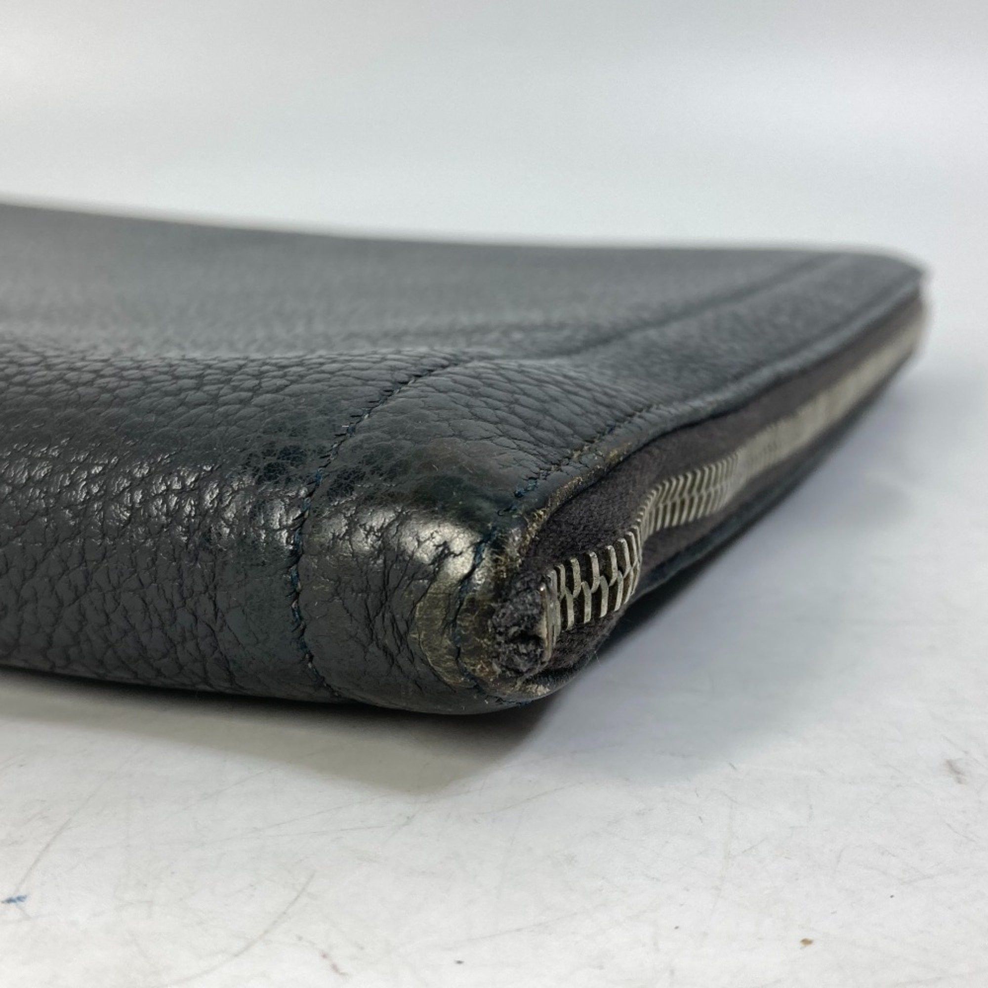Hermes Hermes L-shaped fastener computer case bag Clutch bag gray Size ONE SIZE - 5 Thumbnail