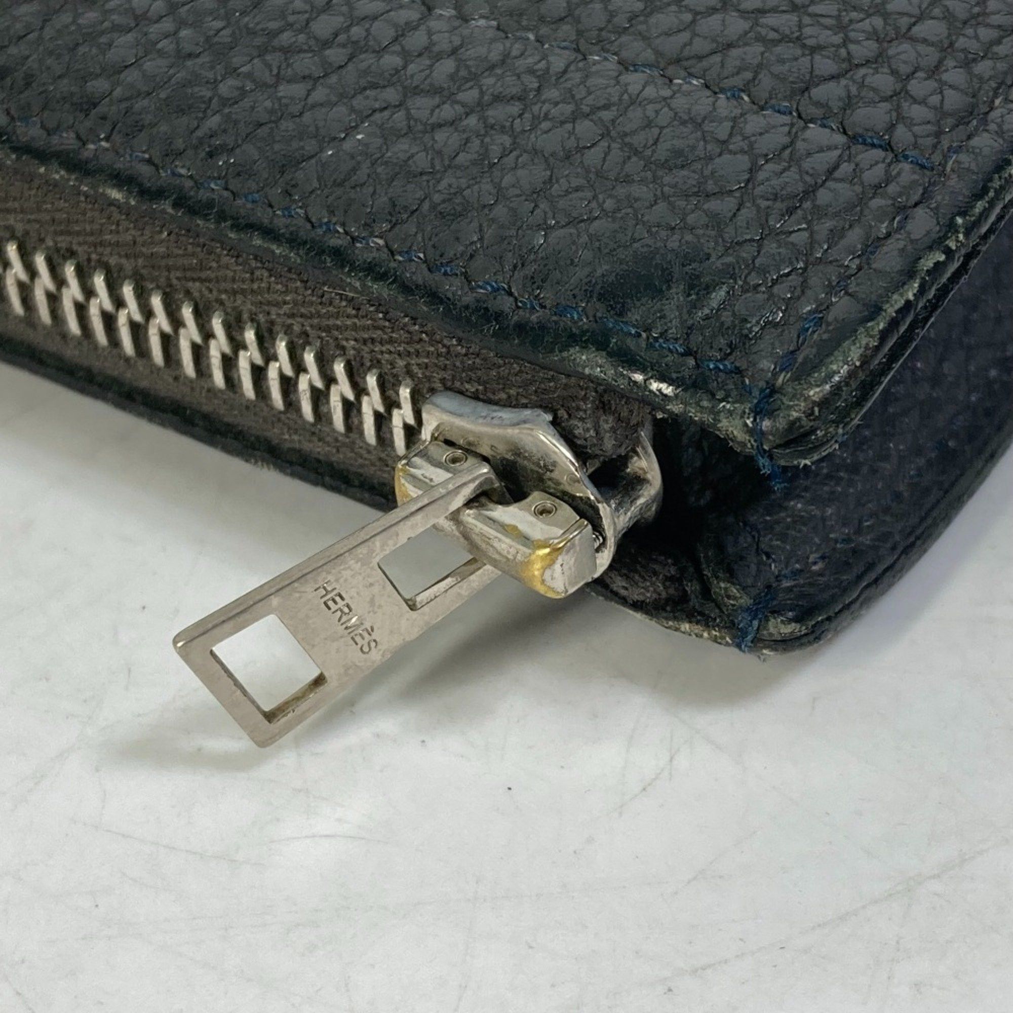 Hermes Hermes L-shaped fastener computer case bag Clutch bag gray Size ONE SIZE - 3 Thumbnail