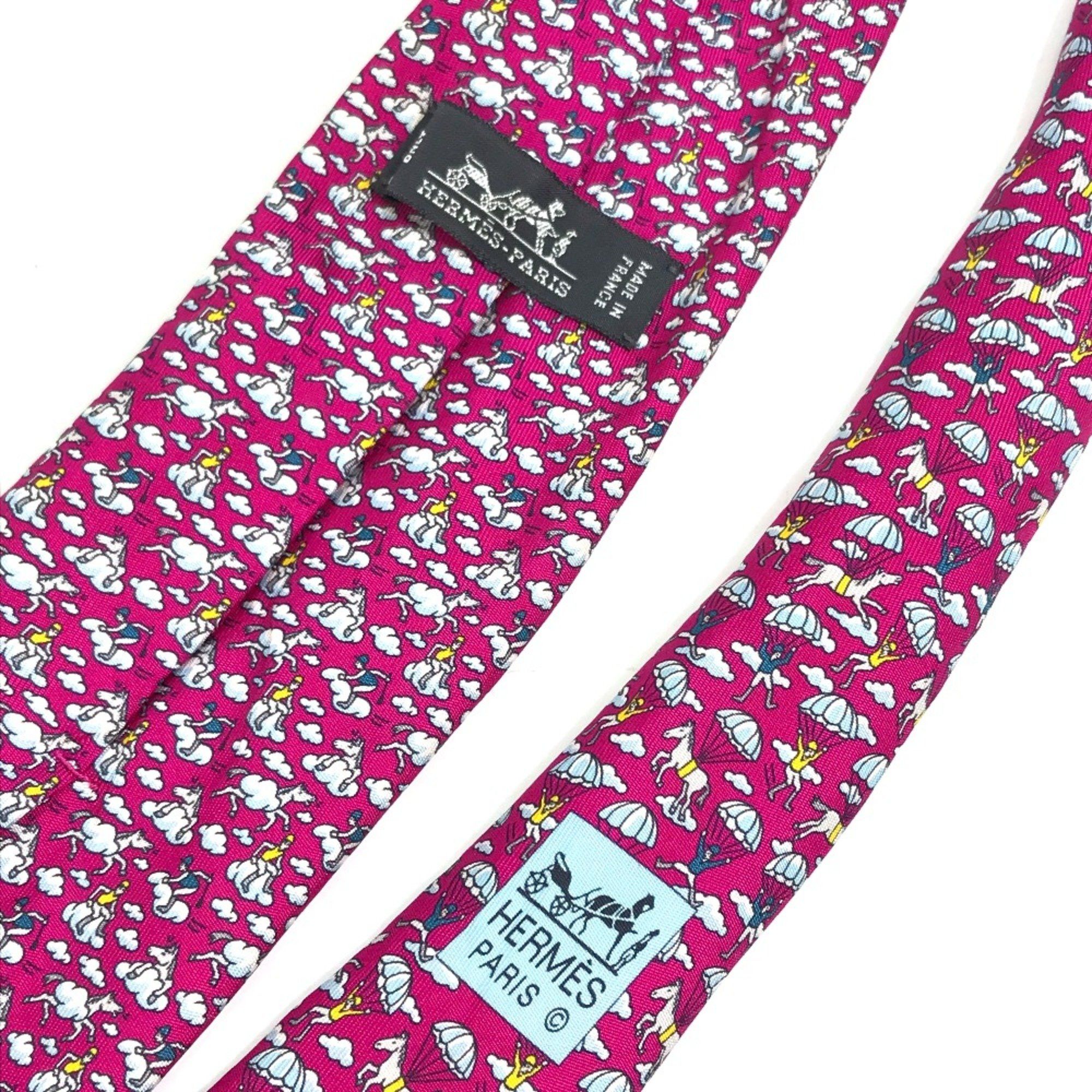 Hermes Hermes cloud hose Fashion Accessories Necktie Purple Based Size ONE SIZE - 11 Thumbnail