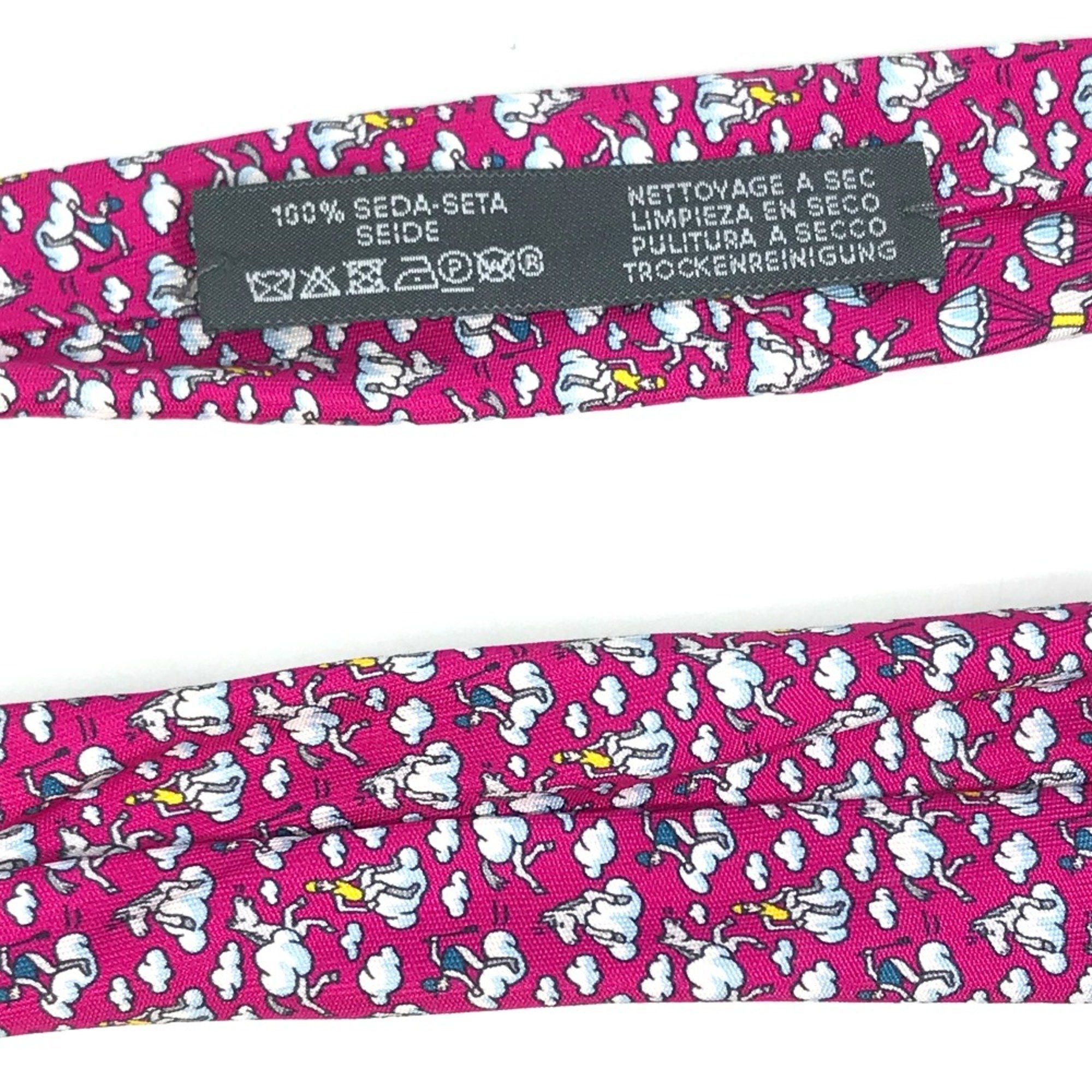 Hermes Hermes cloud hose Fashion Accessories Necktie Purple Based Size ONE SIZE - 13 Thumbnail