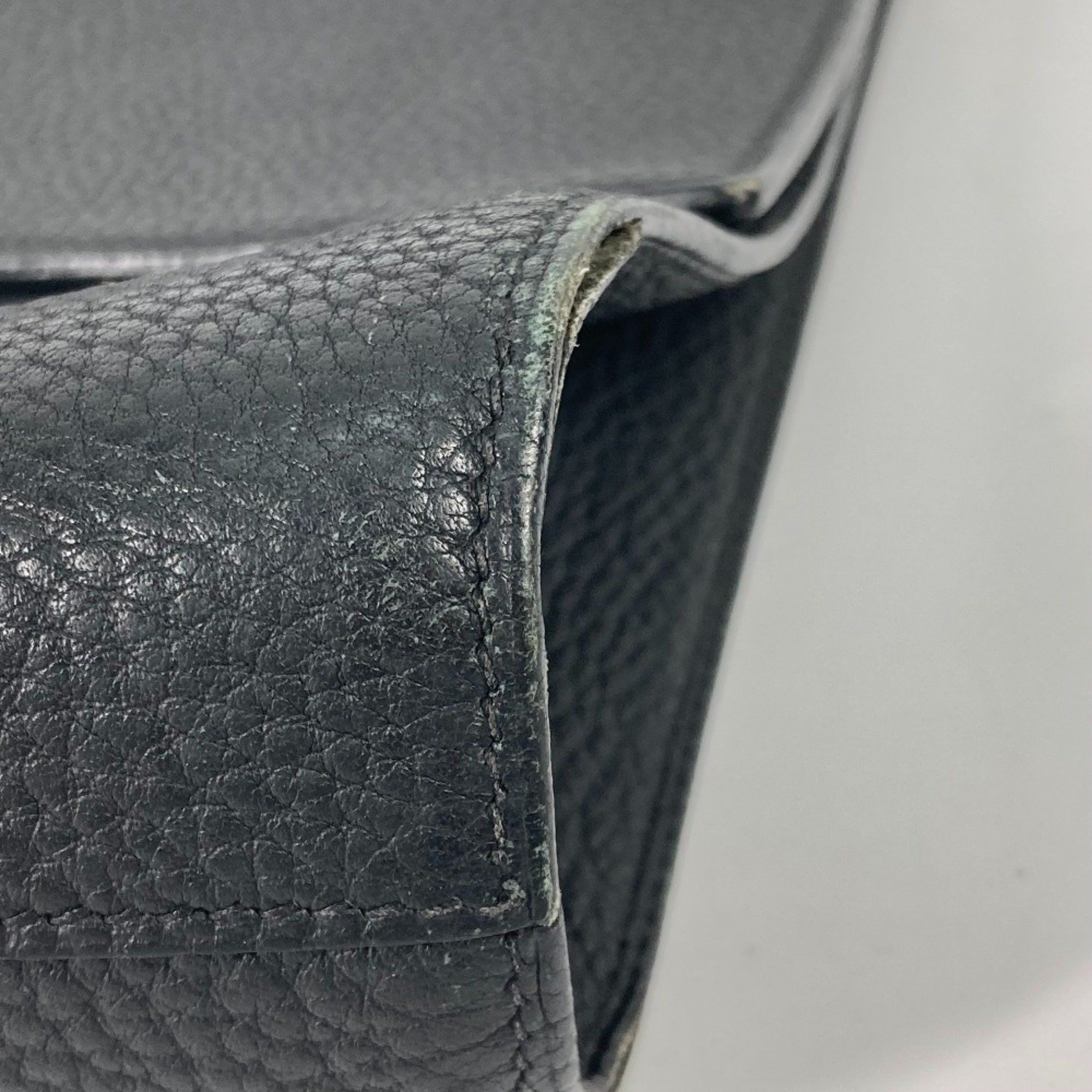 Hermes Hermes Bag Hand Bag Business bag Black Brown Size ONE SIZE - 9 Thumbnail