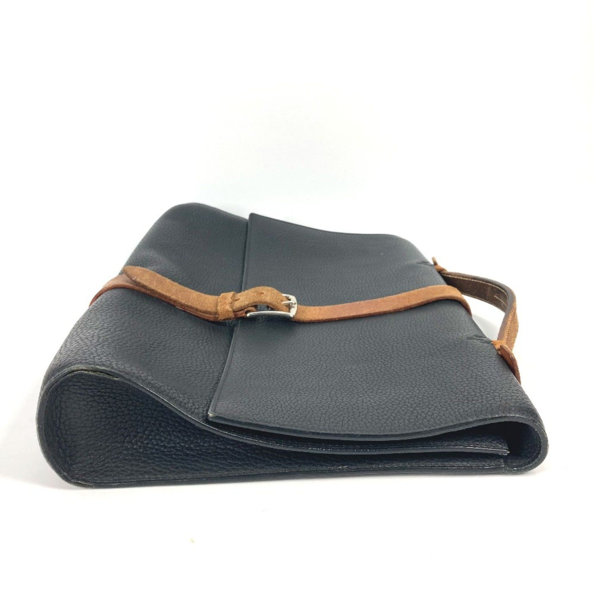 Hermes Hermes Bag Hand Bag Business bag Black Brown Size ONE SIZE - 4 Thumbnail