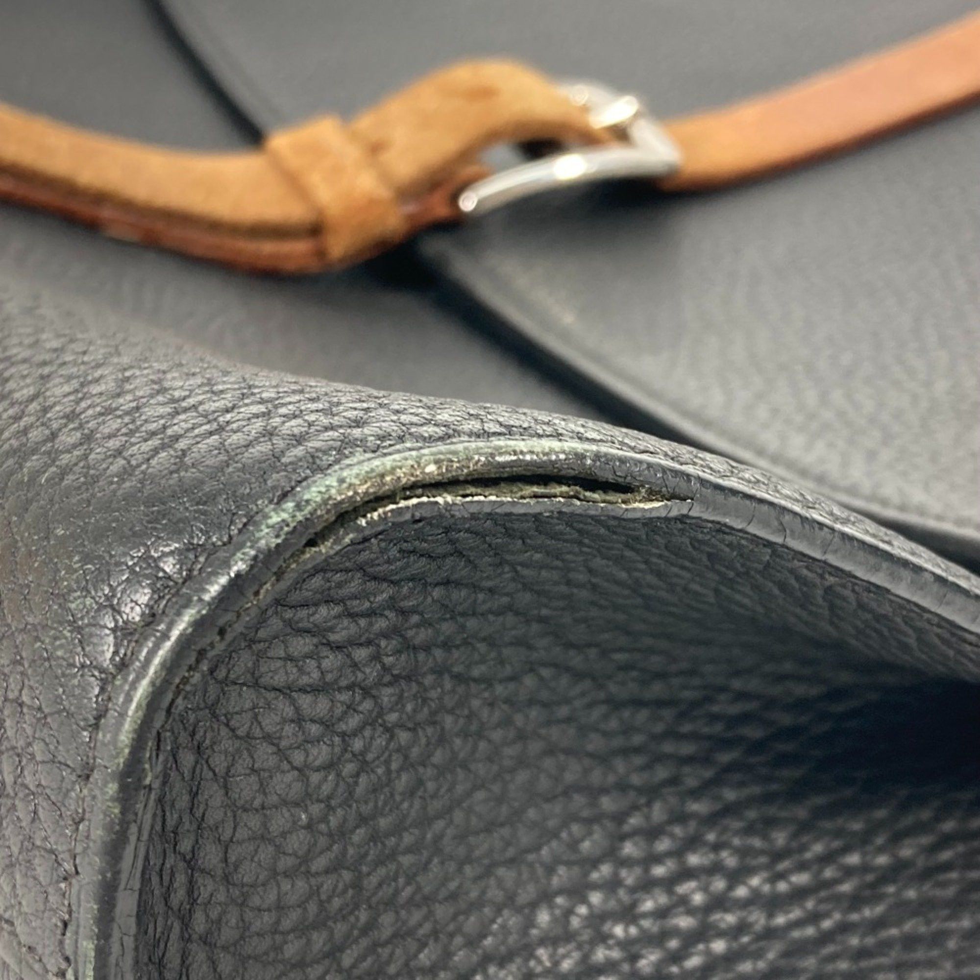 Hermes Hermes Bag Hand Bag Business bag Black Brown Size ONE SIZE - 10 Thumbnail