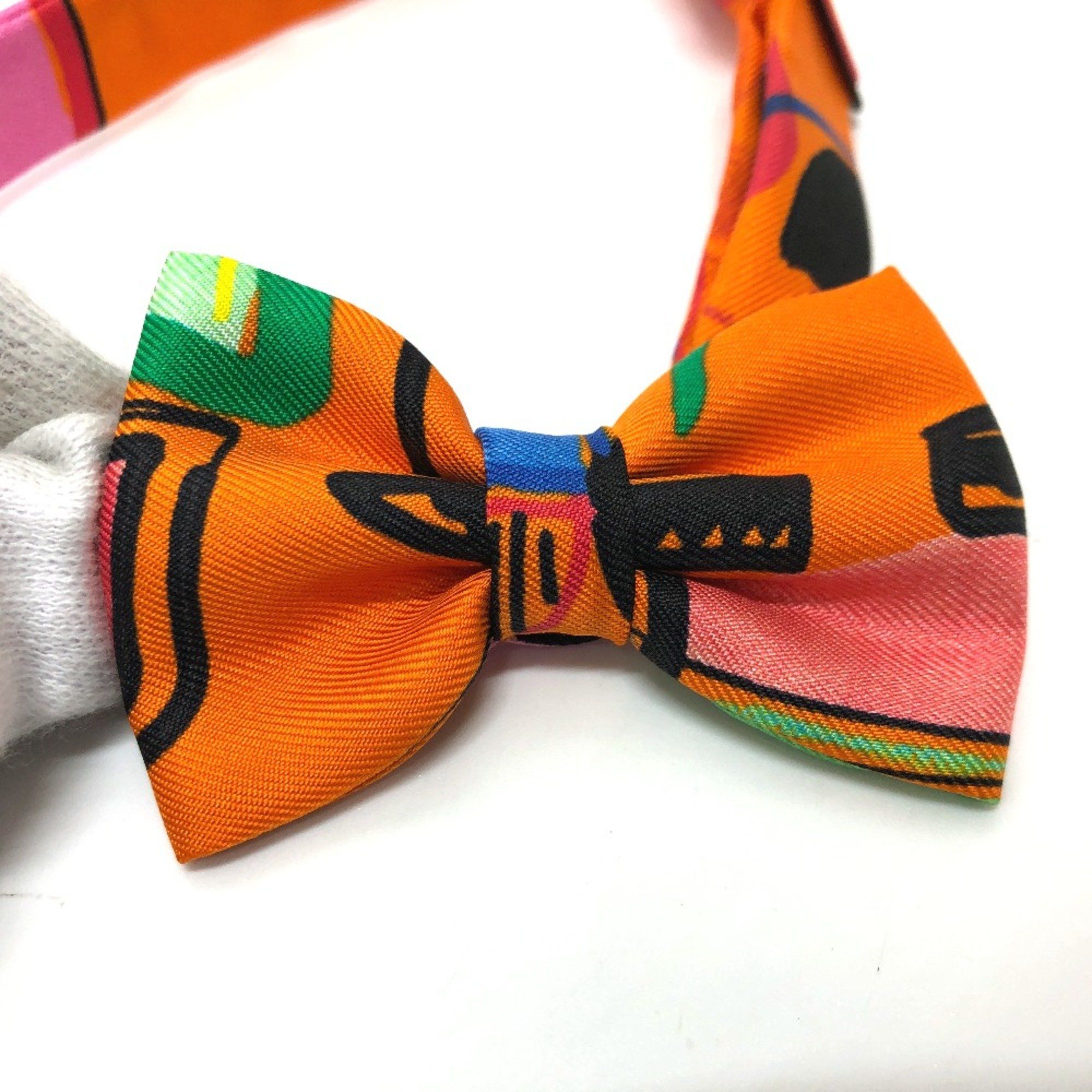 Hermes Hermes Butterfly Necktie Ribbon Necktie Multicolore Size ONE SIZE - 3 Thumbnail