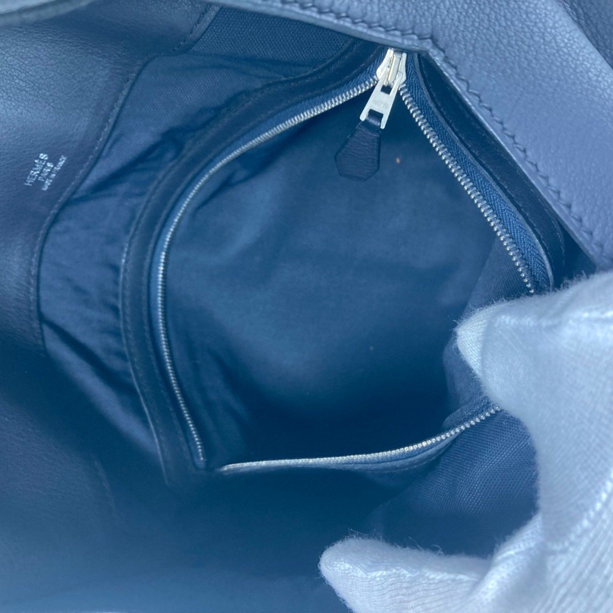 Hermes Hermes pouch bag Clutch bag Navy Size ONE SIZE - 15 Thumbnail