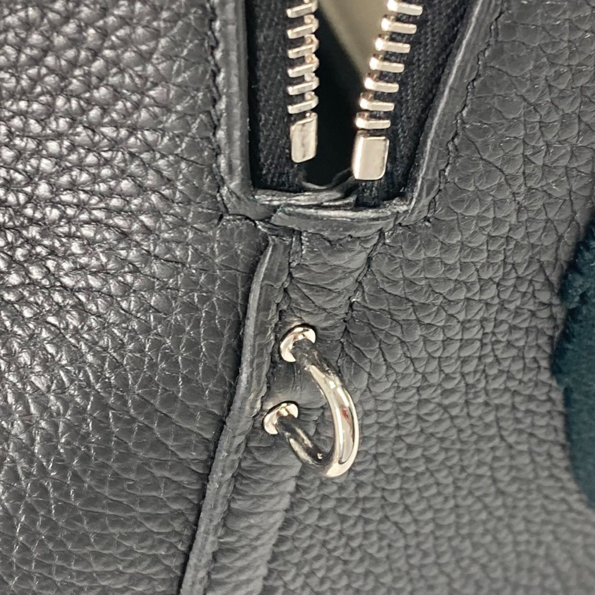 Hermes Hermes Bag Hand Bag Tote Bag Black x Blue Run Black SilverHardware Size ONE SIZE - 13 Thumbnail