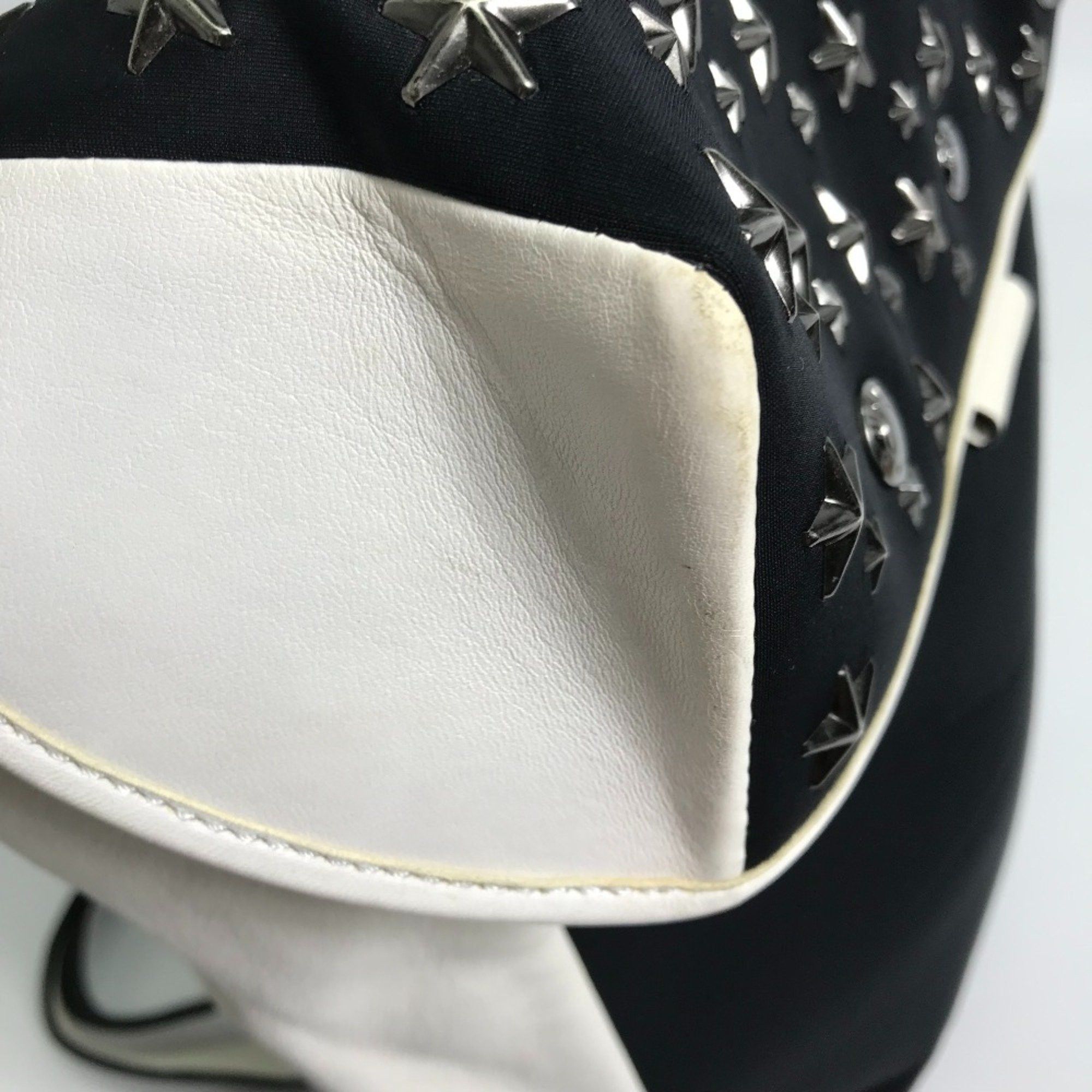 Jimmy Choo Jimmy Choo Star studs Backpack Black x White Size ONE SIZE - 9 Thumbnail