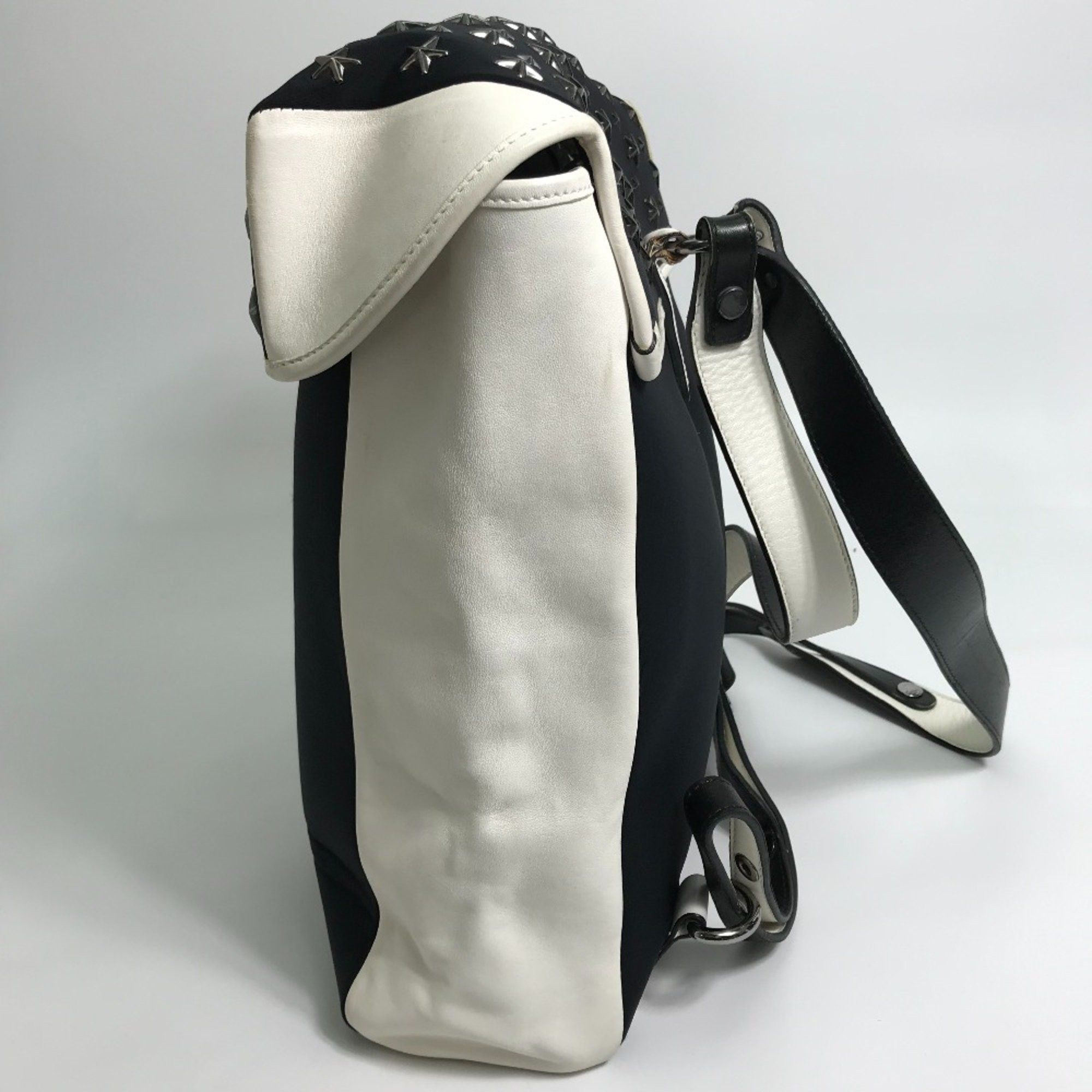 Jimmy Choo Jimmy Choo Star studs Backpack Black x White Size ONE SIZE - 5 Thumbnail