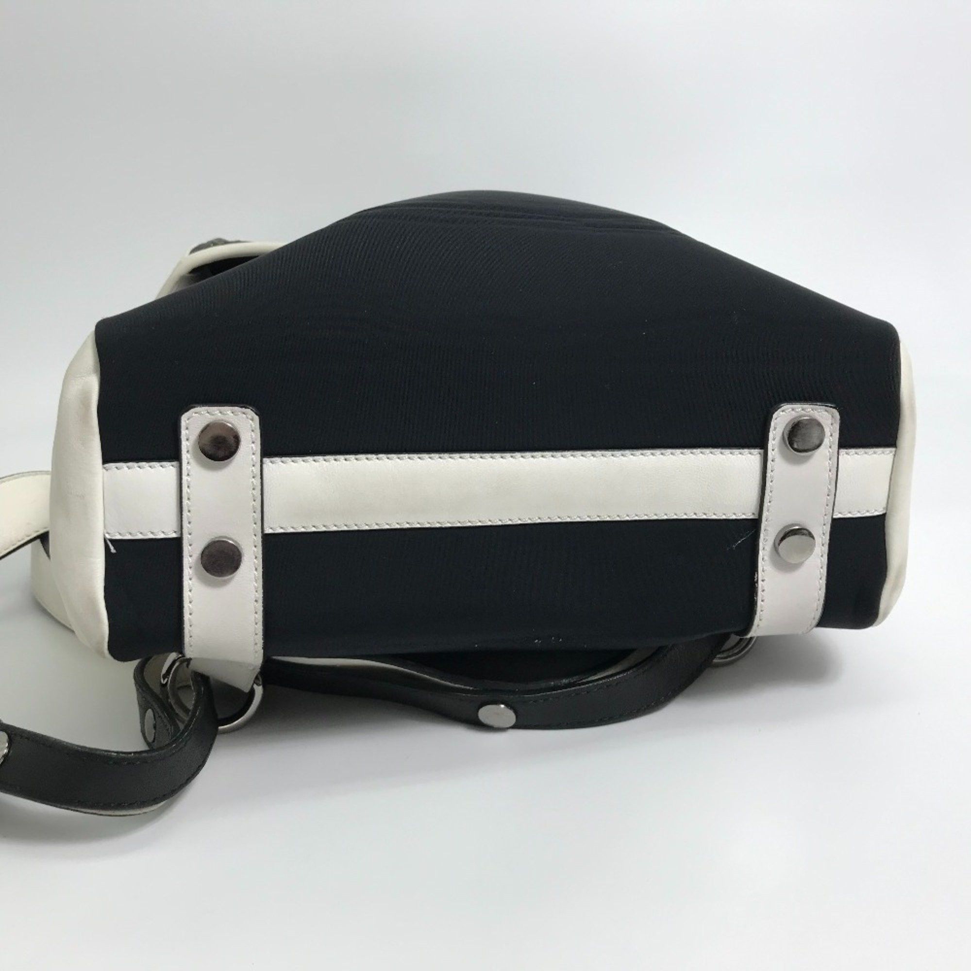 Jimmy Choo Jimmy Choo Star studs Backpack Black x White Size ONE SIZE - 3 Thumbnail