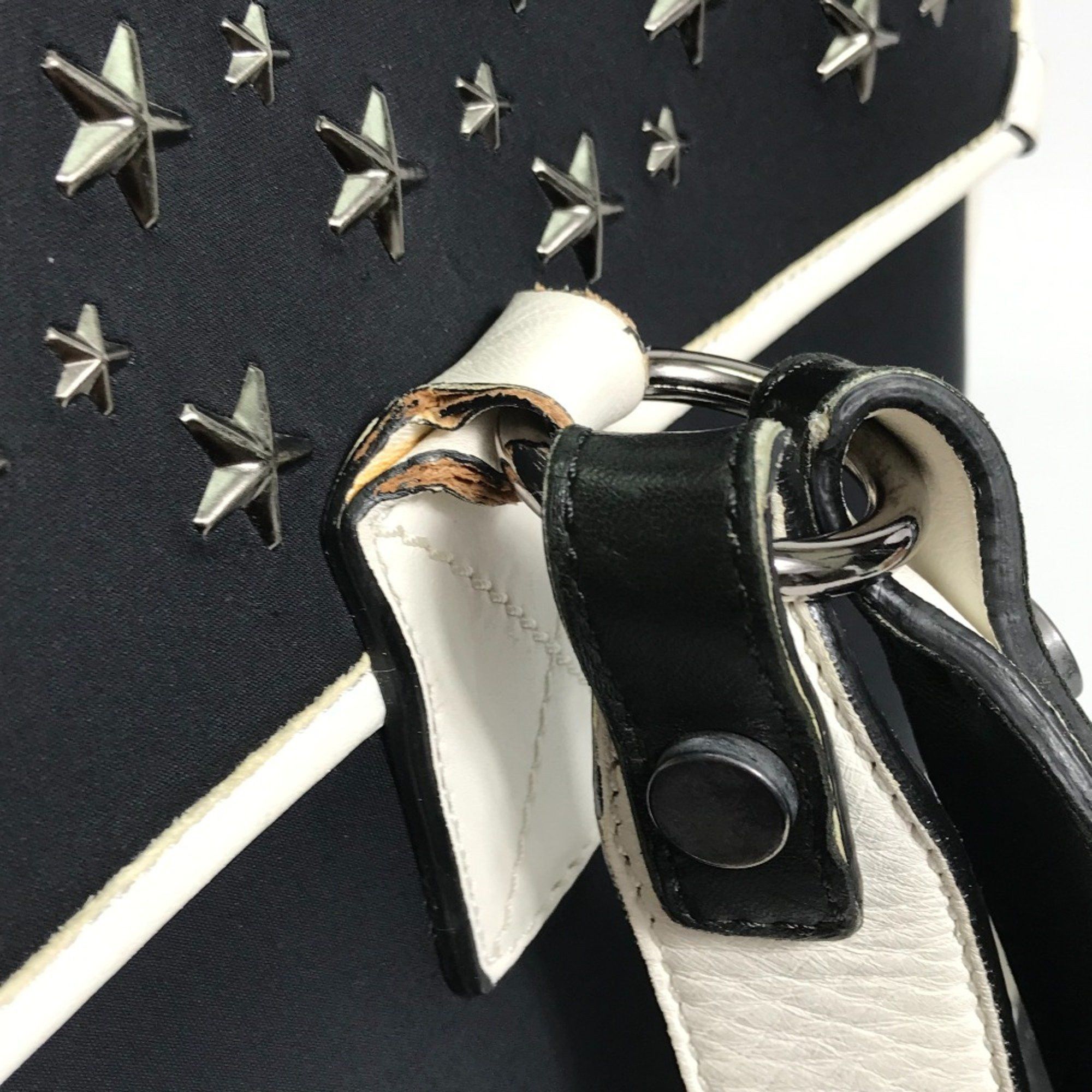Jimmy Choo Jimmy Choo Star studs Backpack Black x White Size ONE SIZE - 6 Thumbnail