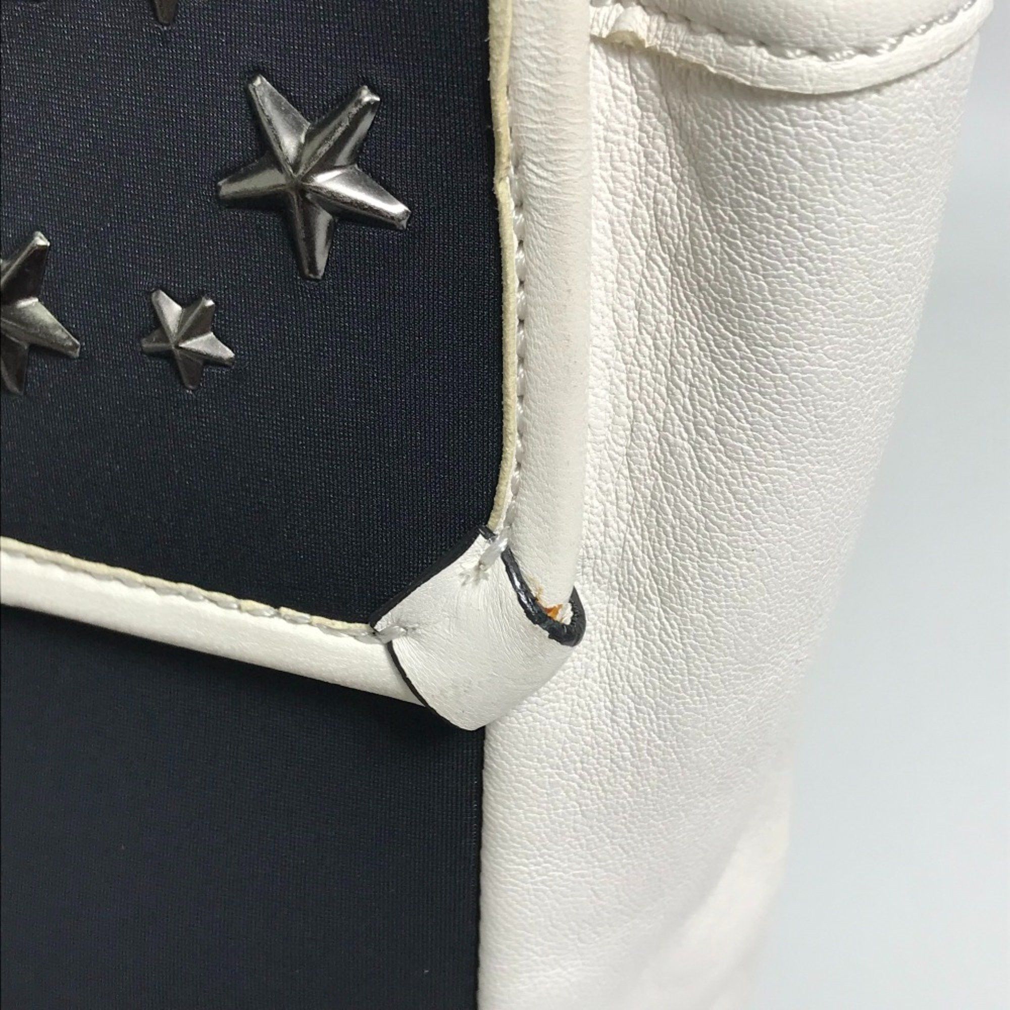 Jimmy Choo Jimmy Choo Star studs Backpack Black x White Size ONE SIZE - 11 Thumbnail
