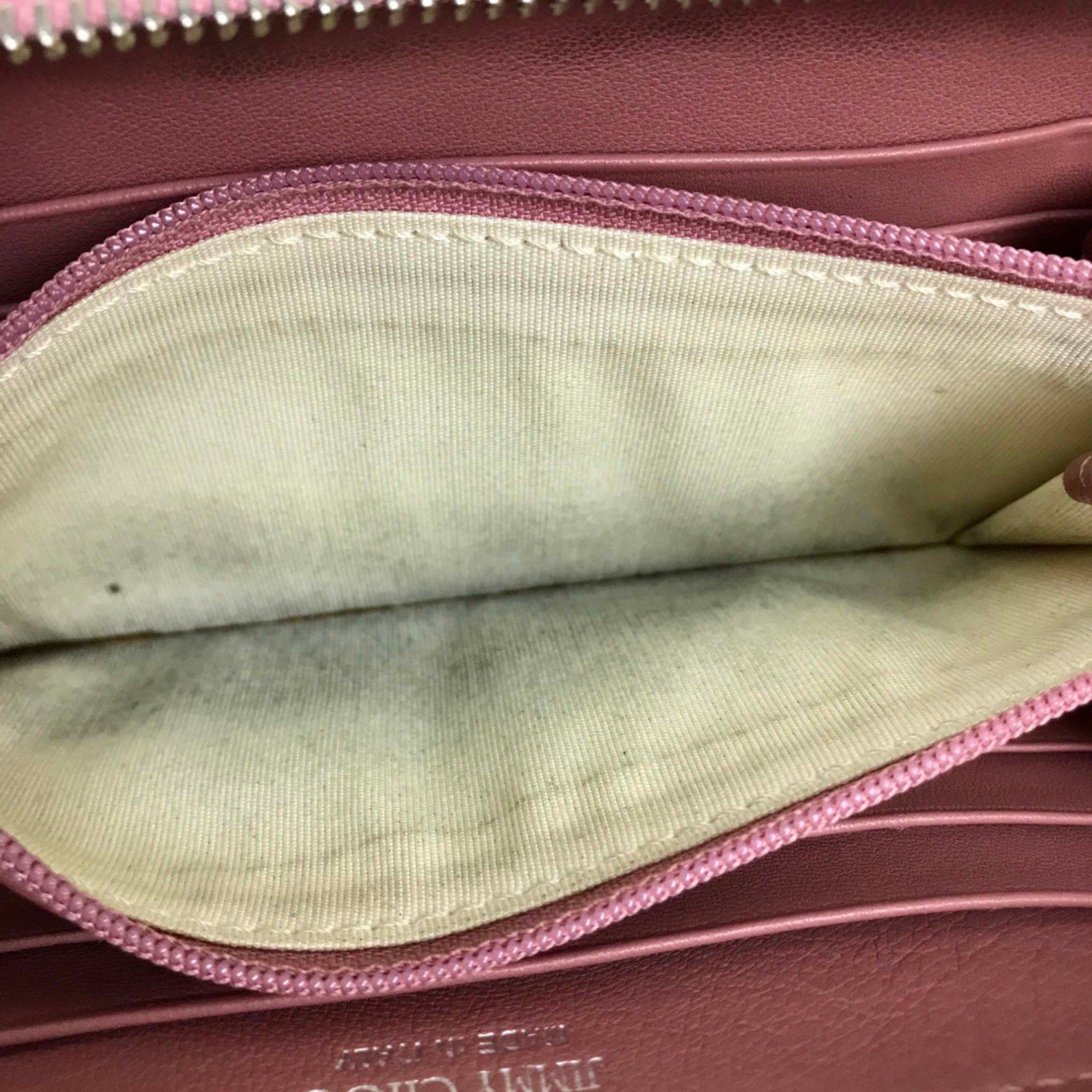 Jimmy Choo Jimmy Choo Star studs Zip Around Long Wallet Long Wallet Rose Pink Based Size ONE SIZE - 9 Thumbnail