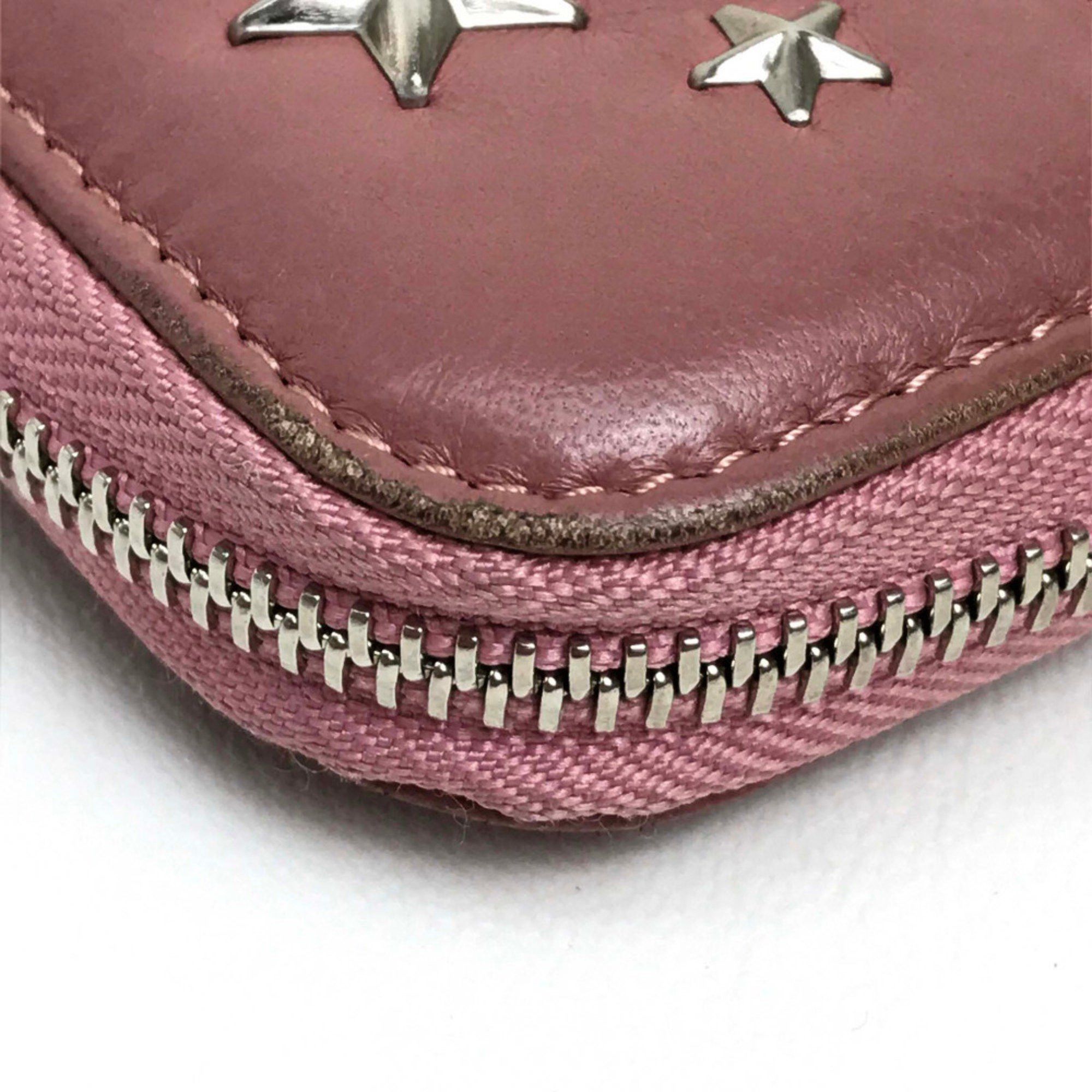 Jimmy Choo Jimmy Choo Star studs Zip Around Long Wallet Long Wallet Rose Pink Based Size ONE SIZE - 3 Thumbnail