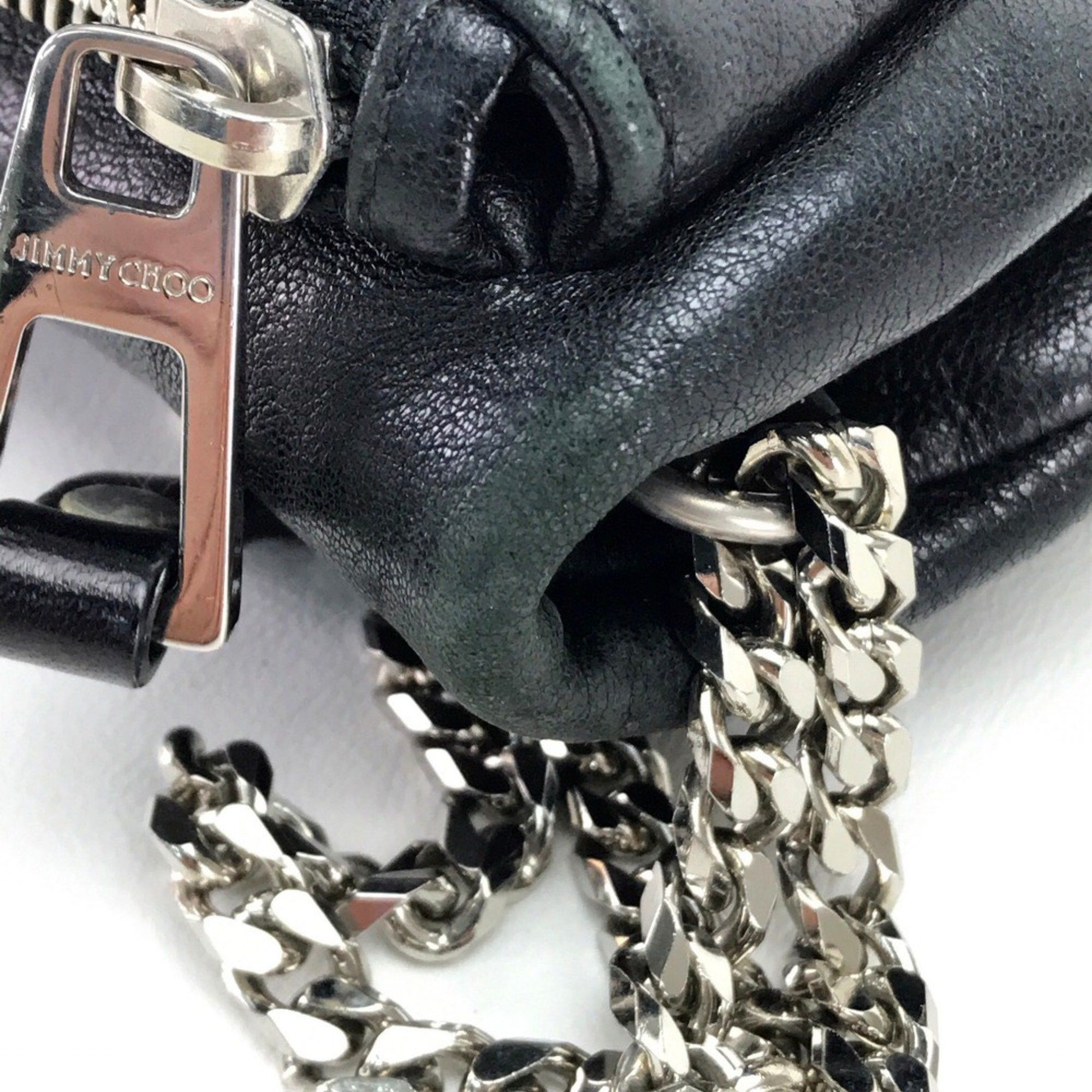 Jimmy Choo Jimmy Choo Quilted Shoulder Crossbody ChainShoulder Shoulder Bag Black Size ONE SIZE - 6 Thumbnail