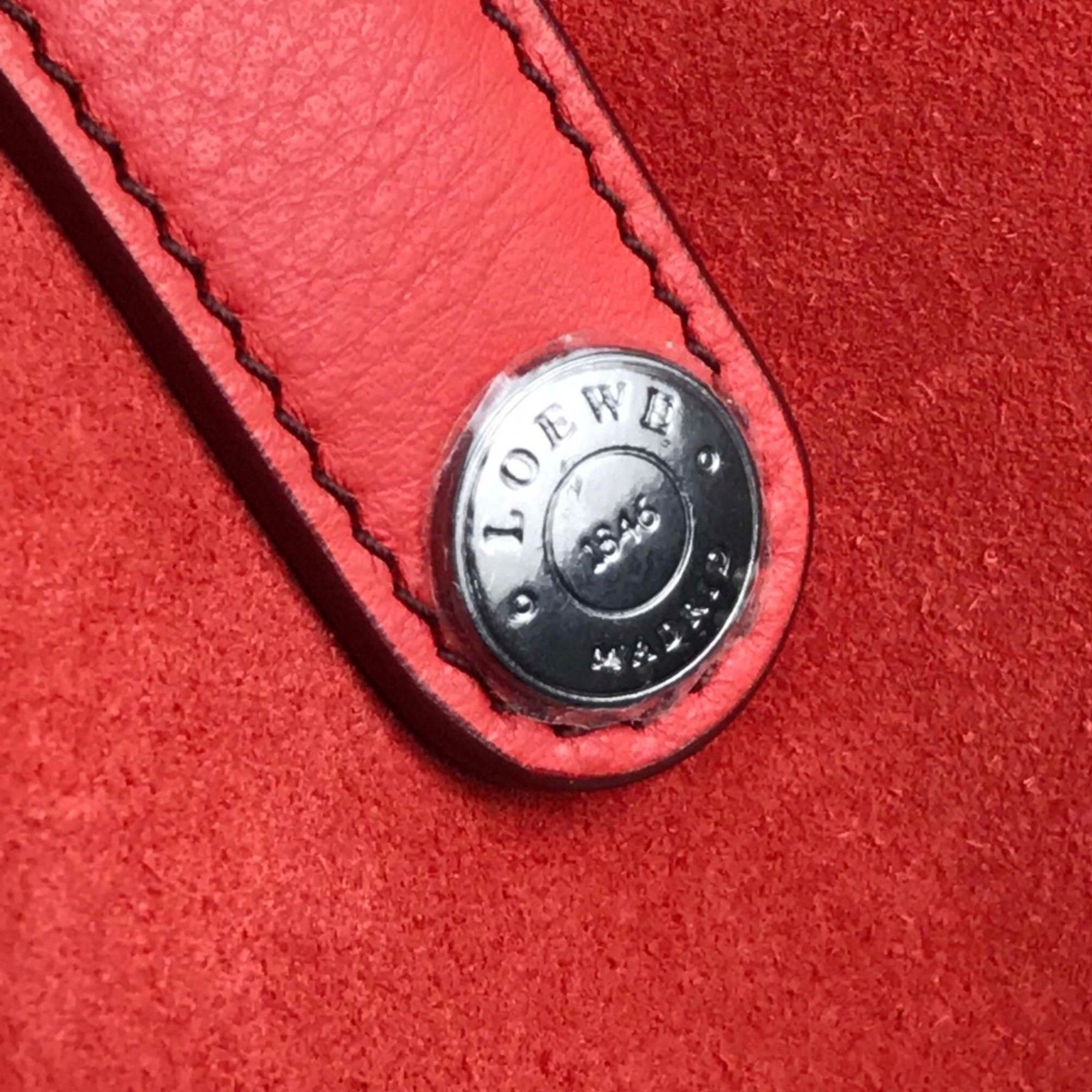 Loewe Loewe logo Bag Shoulder Bag Hand Bag Tote Bag Red Red Size ONE SIZE - 9 Thumbnail