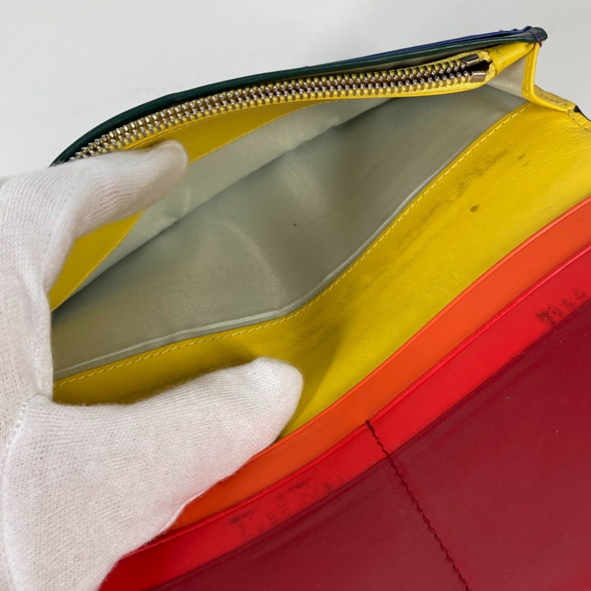 Loewe Loewe long wallet rainbow Two fold Long Wallet Black Multicolore Size ONE SIZE - 7 Thumbnail