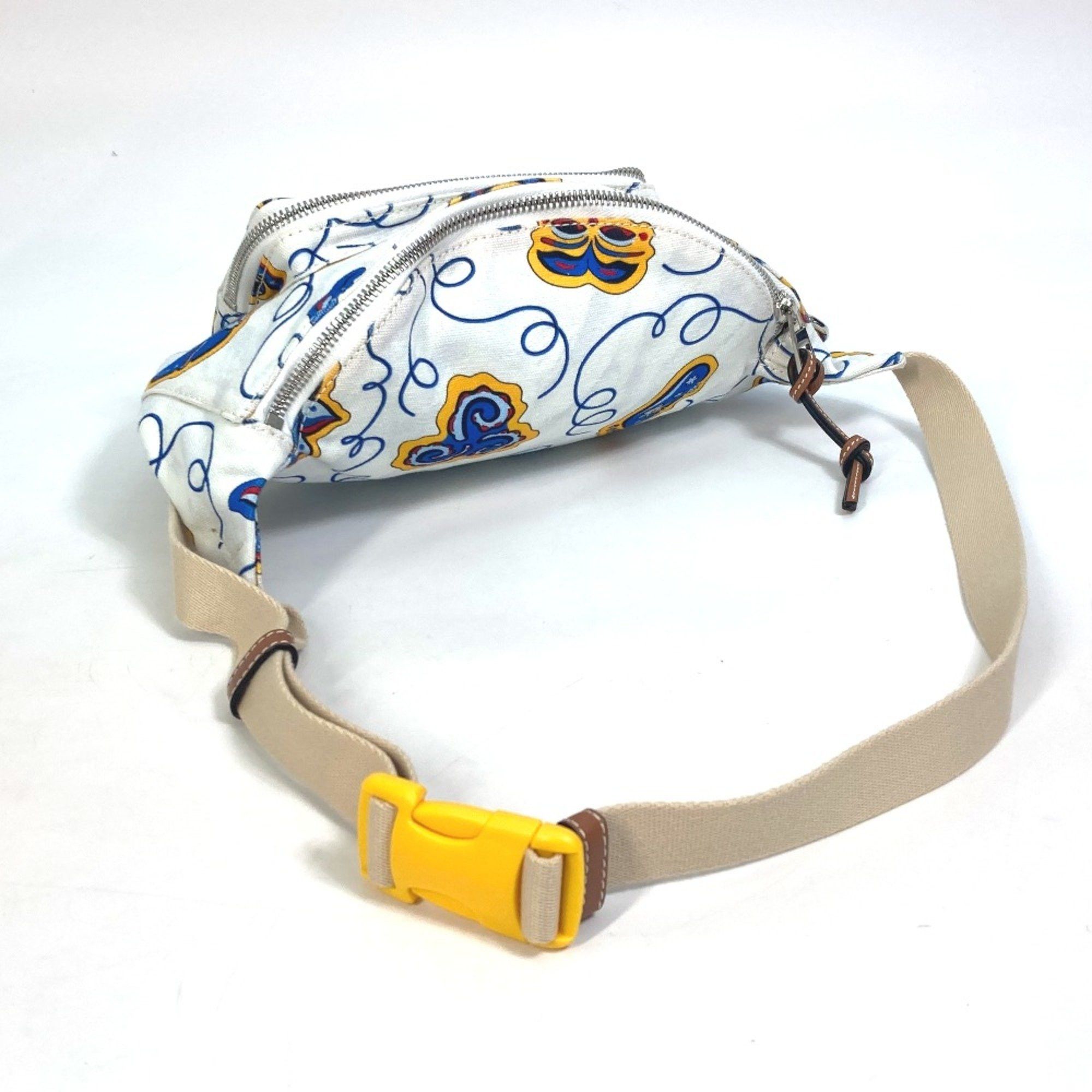 Loewe Loewe anagram Bag PAULA'S IBIZA body bag White x Blue Based Size ONE SIZE - 5 Thumbnail