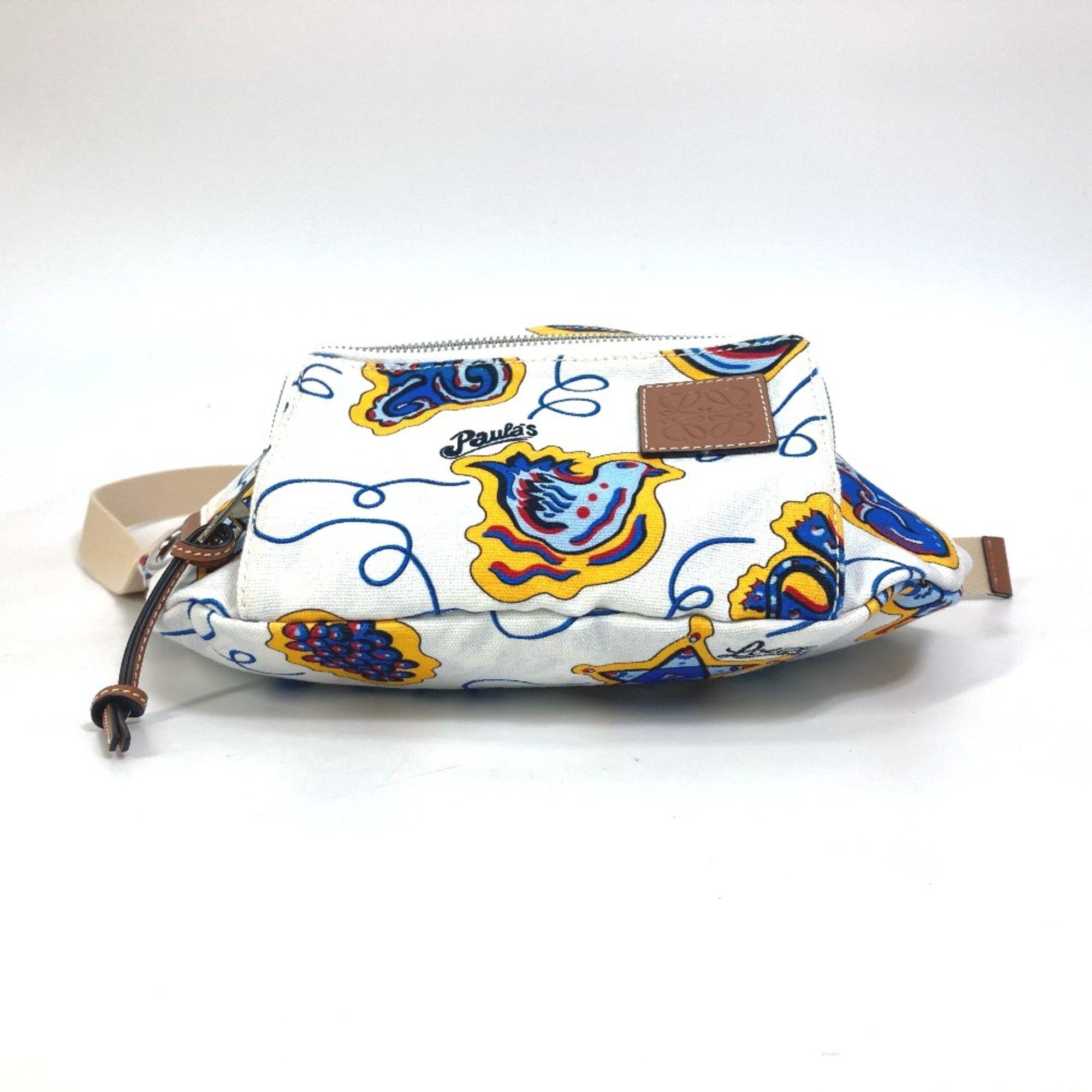 Loewe Loewe anagram Bag PAULA'S IBIZA body bag White x Blue Based Size ONE SIZE - 9 Thumbnail