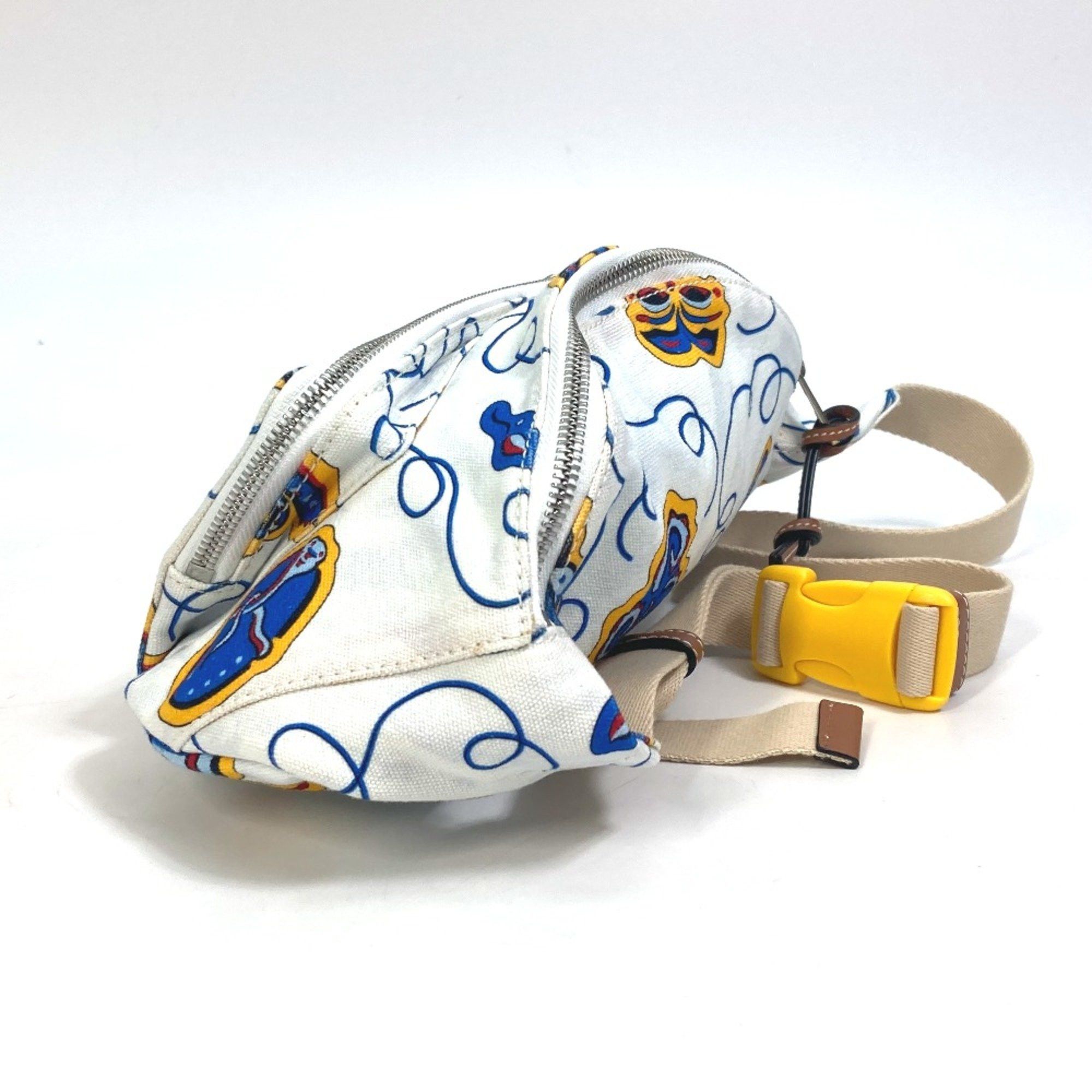 Loewe Loewe anagram Bag PAULA'S IBIZA body bag White x Blue Based Size ONE SIZE - 4 Thumbnail
