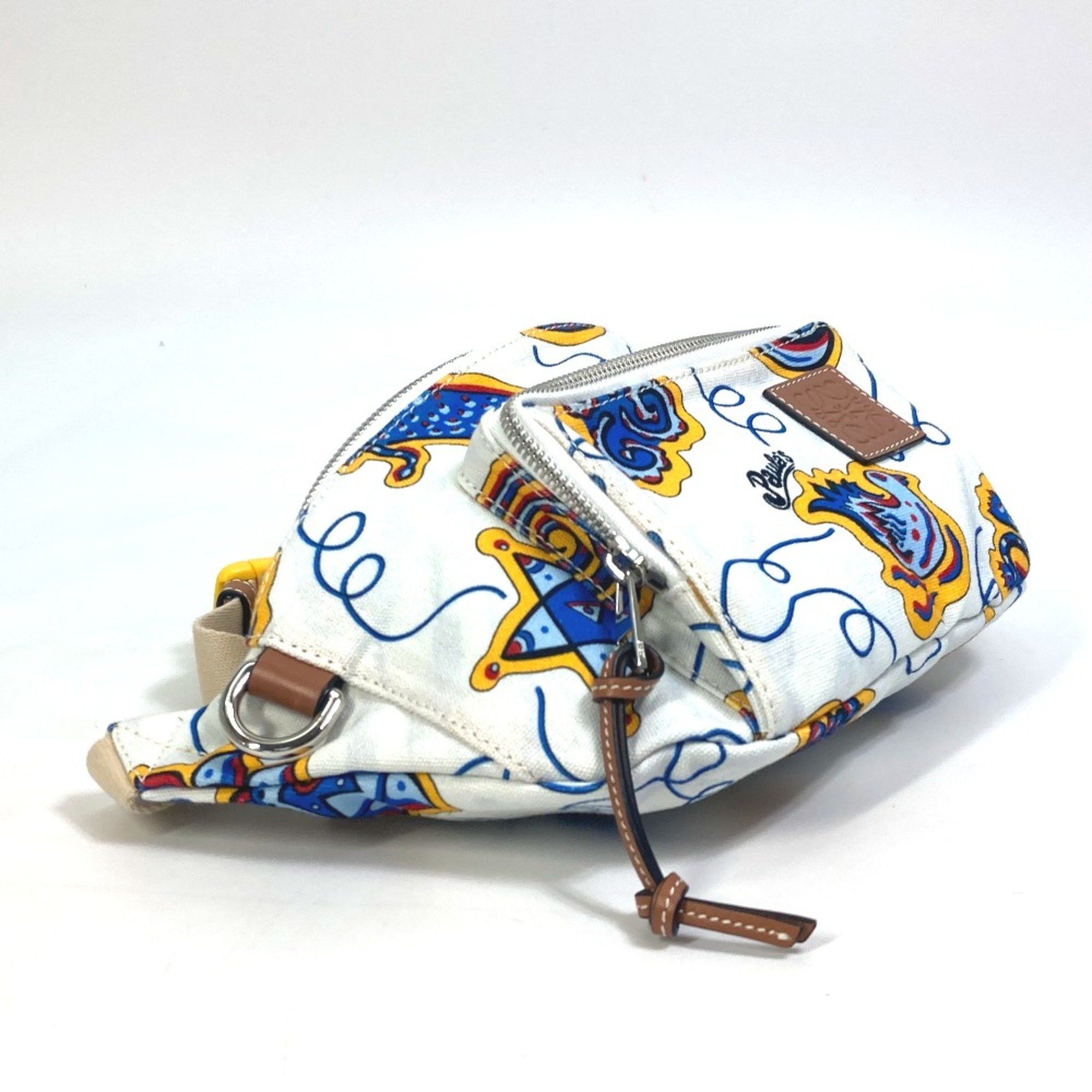 Loewe Loewe anagram Bag PAULA'S IBIZA body bag White x Blue Based Size ONE SIZE - 3 Thumbnail