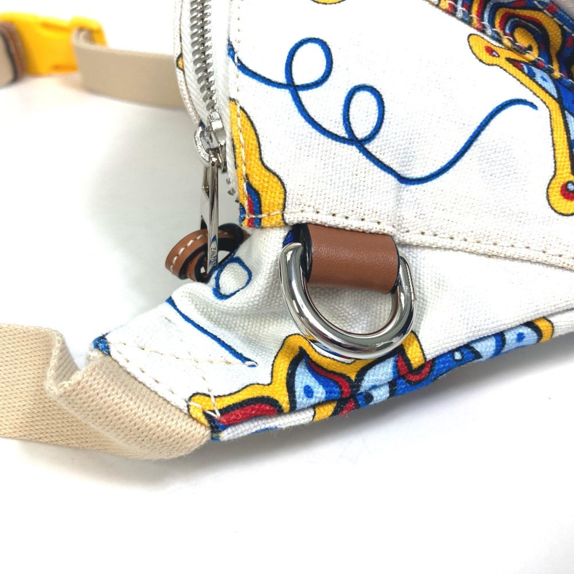 Loewe Loewe anagram Bag PAULA'S IBIZA body bag White x Blue Based Size ONE SIZE - 10 Thumbnail