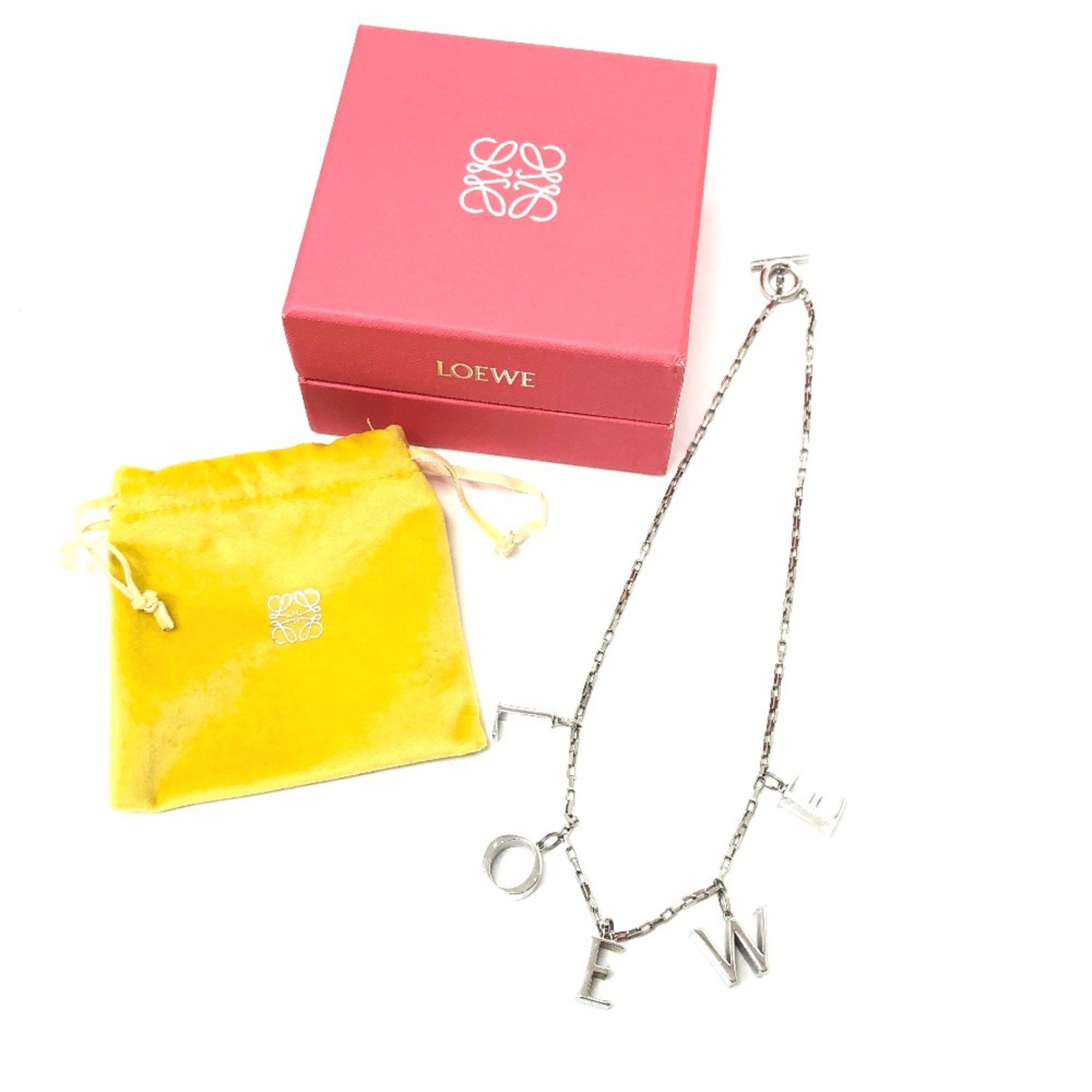 Loewe Loewe Icon logo Chain Necklace Silver Size ONE SIZE - 12 Thumbnail