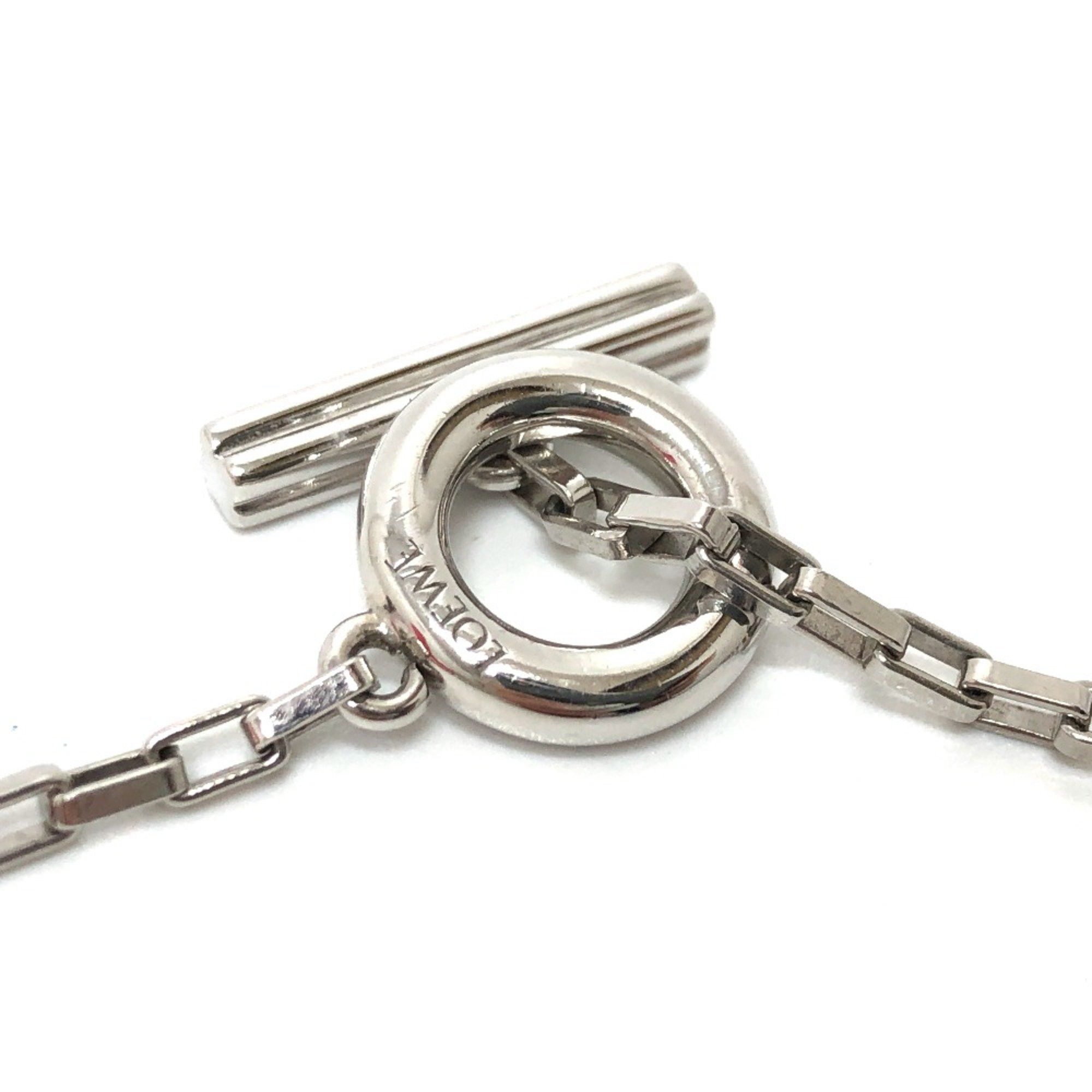 Loewe Loewe Icon logo Chain Necklace Silver Size ONE SIZE - 9 Thumbnail