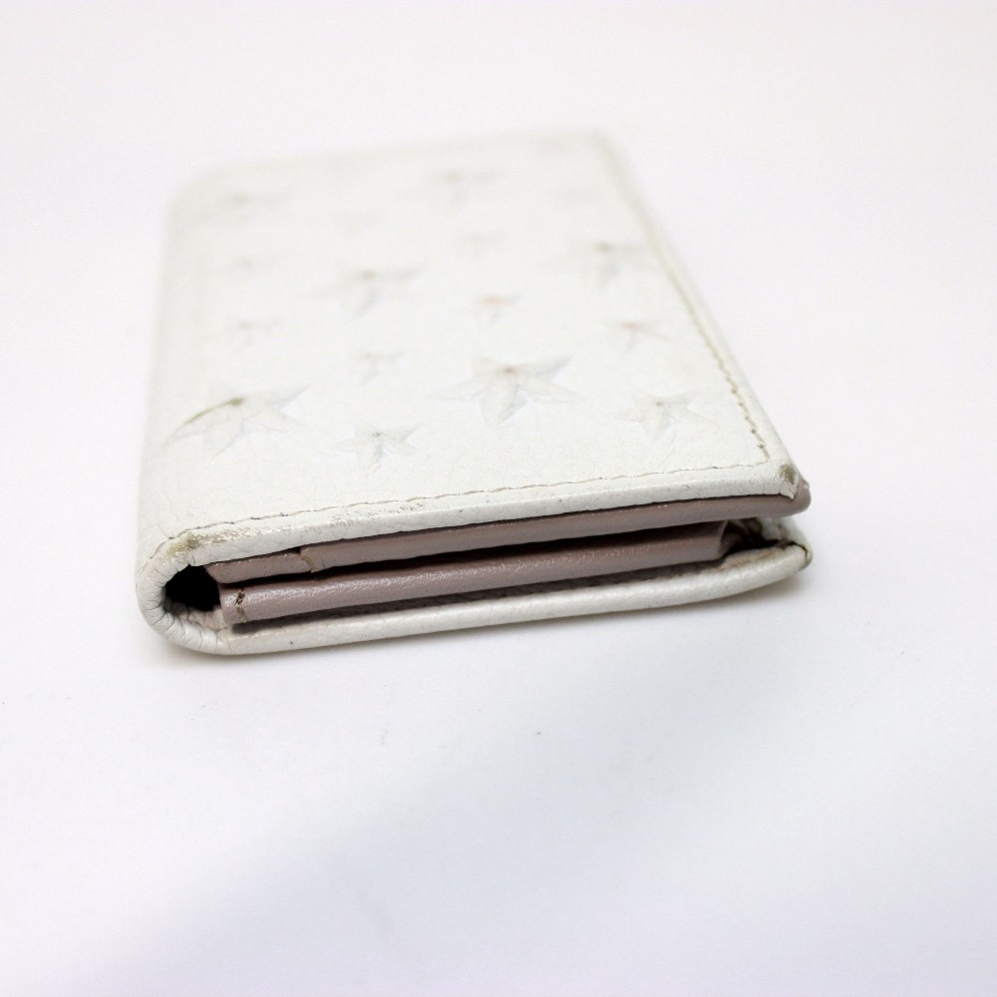 Jimmy Choo Jimmy Choo Star emboss Men's Women's Card Case White White Size ONE SIZE - 3 Thumbnail