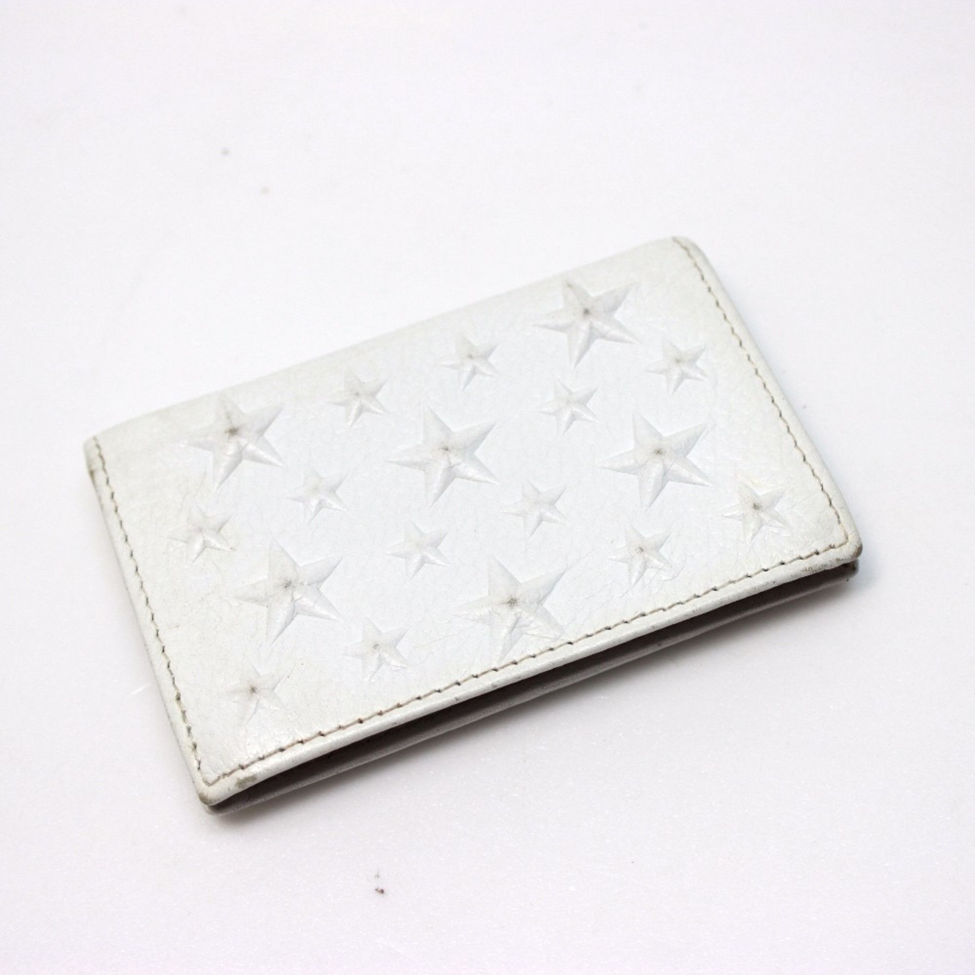 Jimmy Choo Jimmy Choo Star emboss Men's Women's Card Case White White Size ONE SIZE - 2 Thumbnail