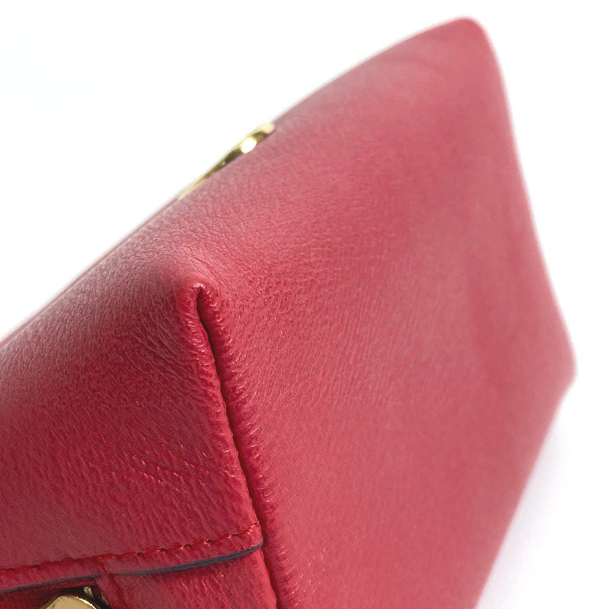 Loewe Loewe anagram Cosmetics Pouch Pouch Red Size ONE SIZE - 5 Thumbnail