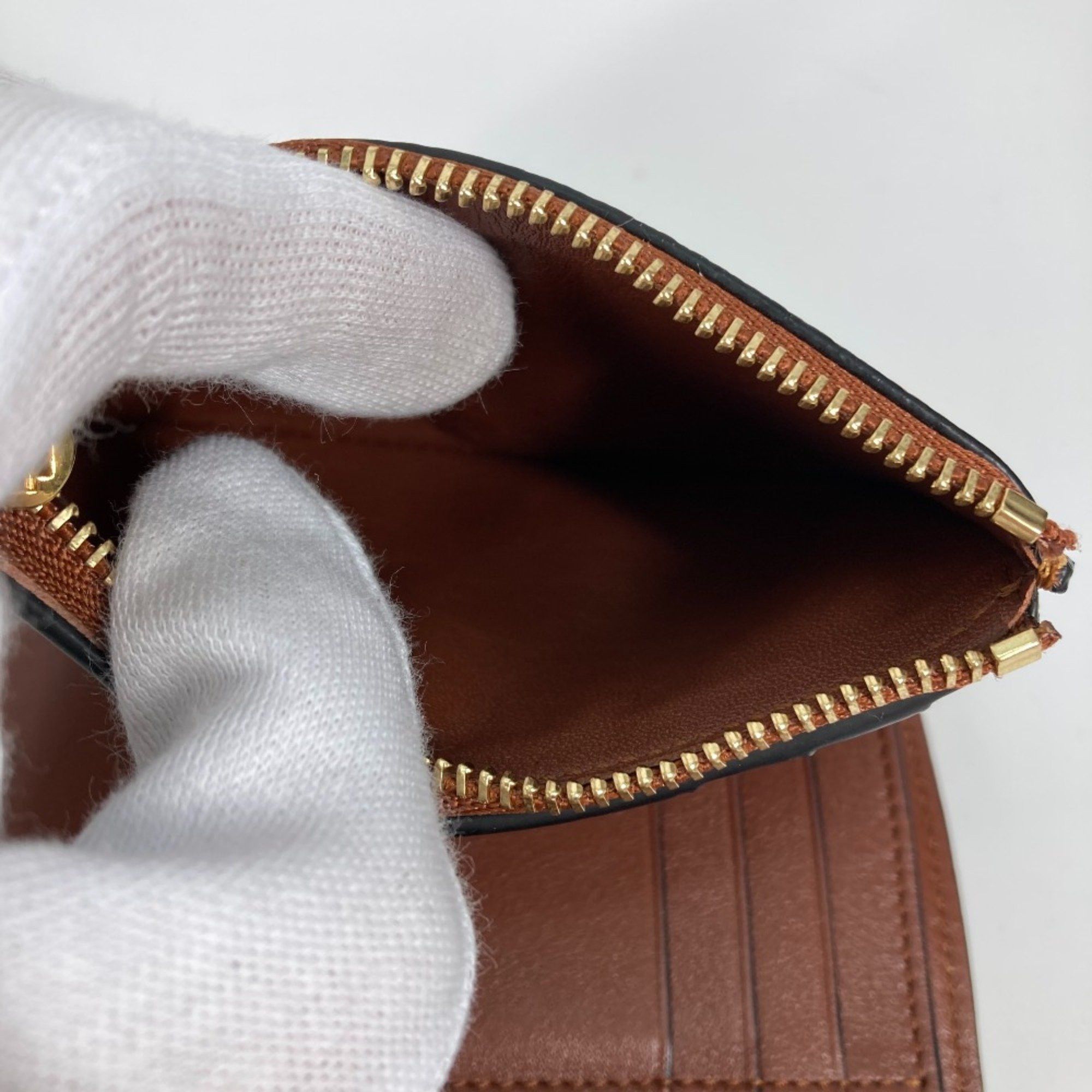 Loewe Loewe Compact wallet Trifold wallet yellow Brown Size ONE SIZE - 8 Thumbnail