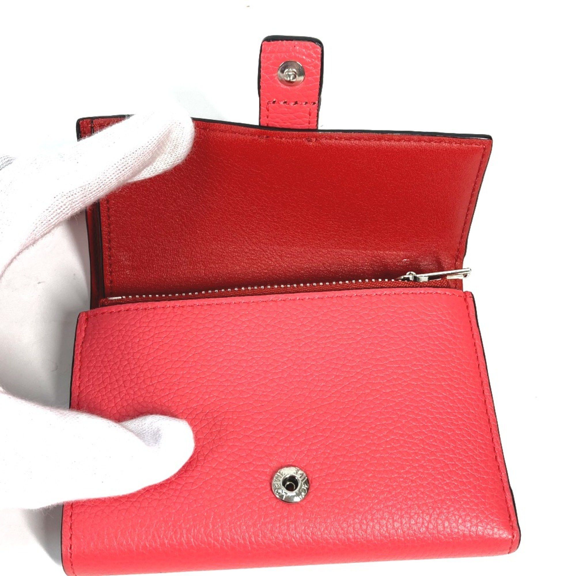 Loewe Loewe Bicolor Compact wallet Trifold wallet pink Brown Size ONE SIZE - 8 Thumbnail