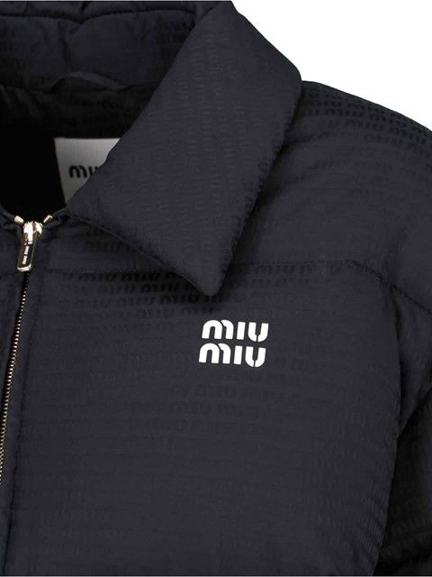 Miu Miu LOGO PRINT DOWN JACKET Size XS / US 0-2 / IT 36-38 - 3 Thumbnail