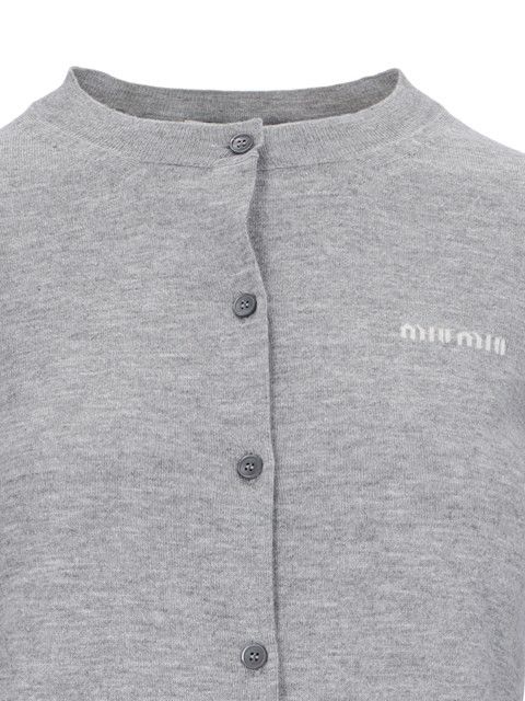 Miu Miu LOGO CROP CARDIGAN Size XS / US 0-2 / IT 36-38 - 3 Thumbnail
