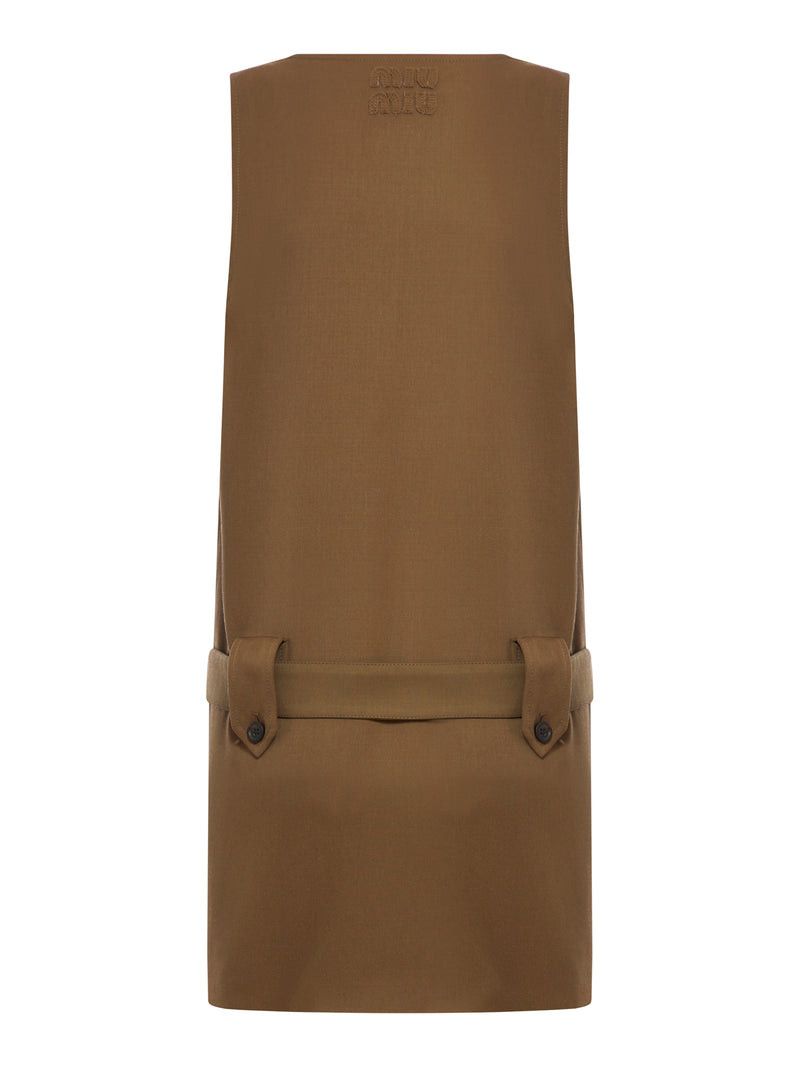 Miu Miu SHORT GABARDINE DRESS Size S / US 4 / IT 40 - 2 Thumbnail