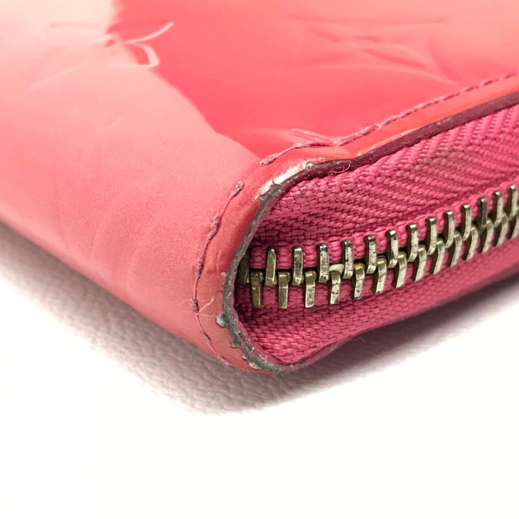 Louis Vuitton Louis Vuitton M9147F MonogramVernis Zippy Wallet Long Wallet Framboise pink Size ONE SIZE - 4 Thumbnail