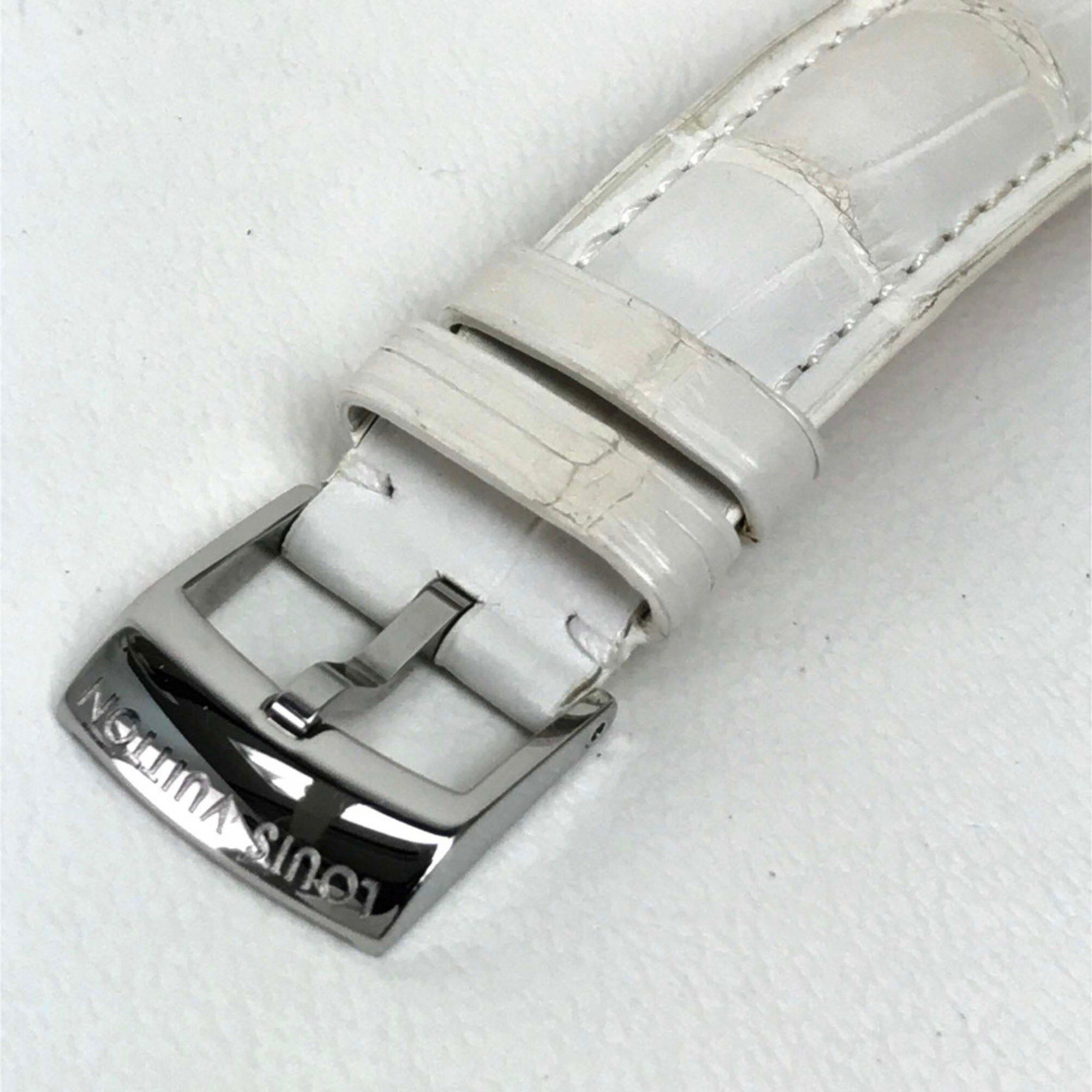 Louis Vuitton Louis Vuitton Q221J Quartz Wristwatch Silver Wine red Based Size ONE SIZE - 6 Thumbnail