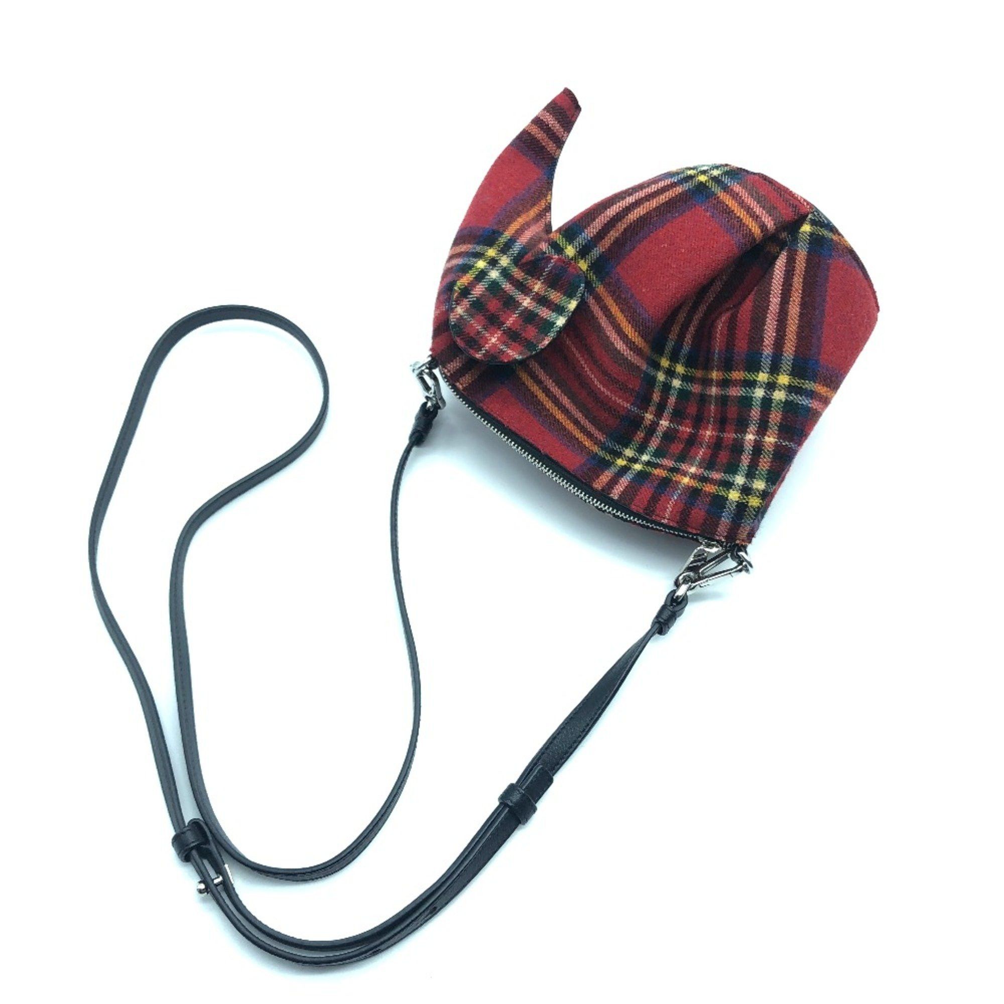 Loewe Loewe 118.50.M93 Check pattern Bag 2WAY Shoulder Bag Red RedBased x Multicolore Size ONE SIZE - 6 Thumbnail