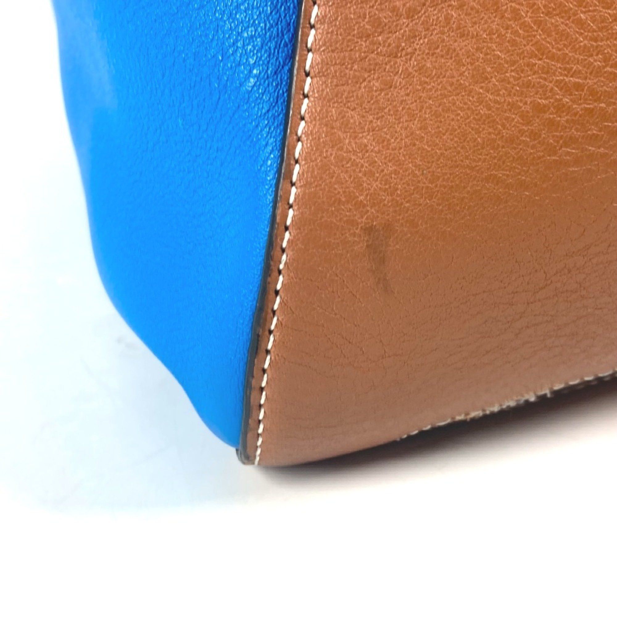 Loewe Loewe Bag Bicolor cross Shoulder Bag blue Brown Size ONE SIZE - 10 Thumbnail