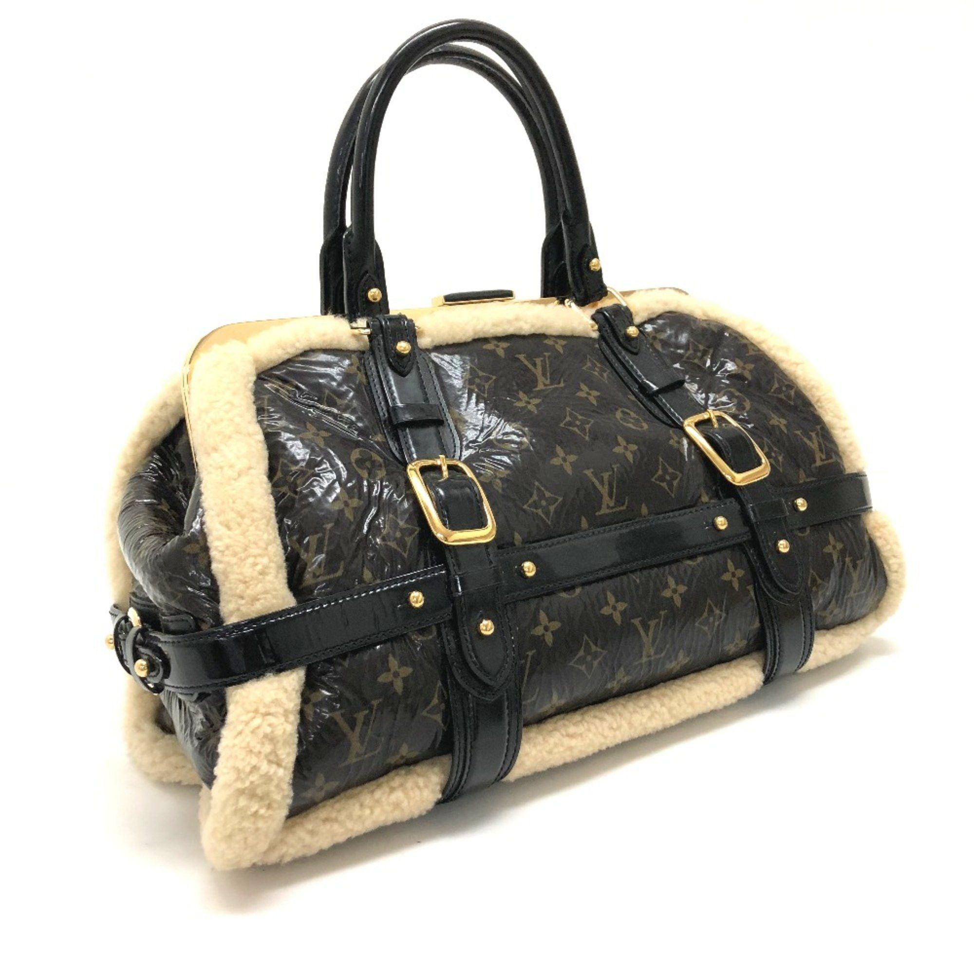 Louis Vuitton Louis Vuitton M95574 Monogram-Shearing Bag Duffle Bag Hand Bag Marron Brown Size ONE SIZE - 2 Thumbnail