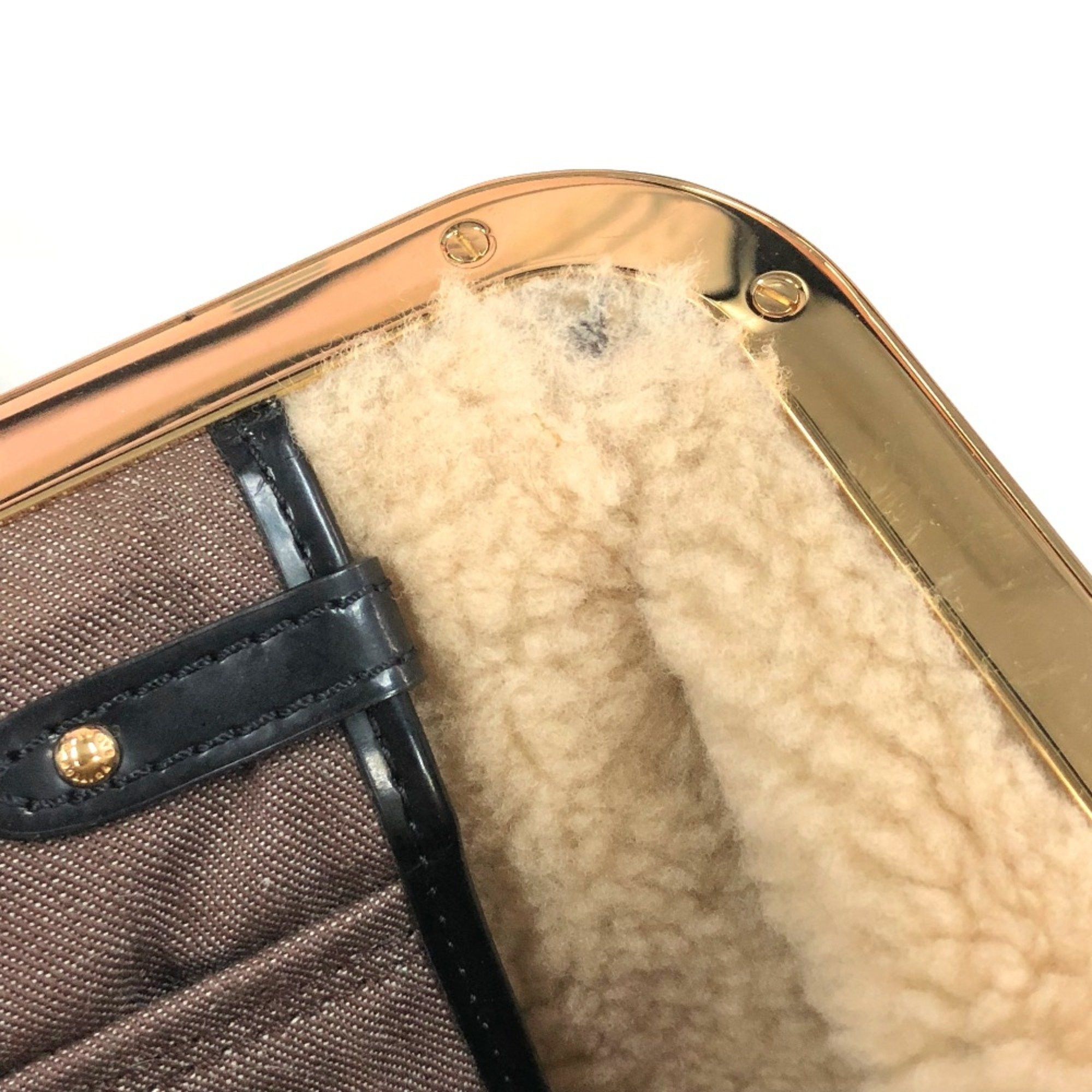 Louis Vuitton Louis Vuitton M95574 Monogram-Shearing Bag Duffle Bag Hand Bag Marron Brown Size ONE SIZE - 9 Thumbnail