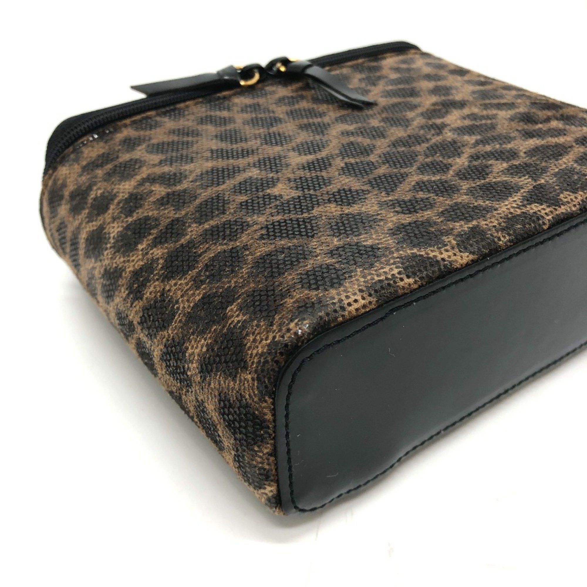 Loewe Loewe Leopard Bag Vanity bag Brown GoldHardware Size ONE SIZE - 6 Thumbnail