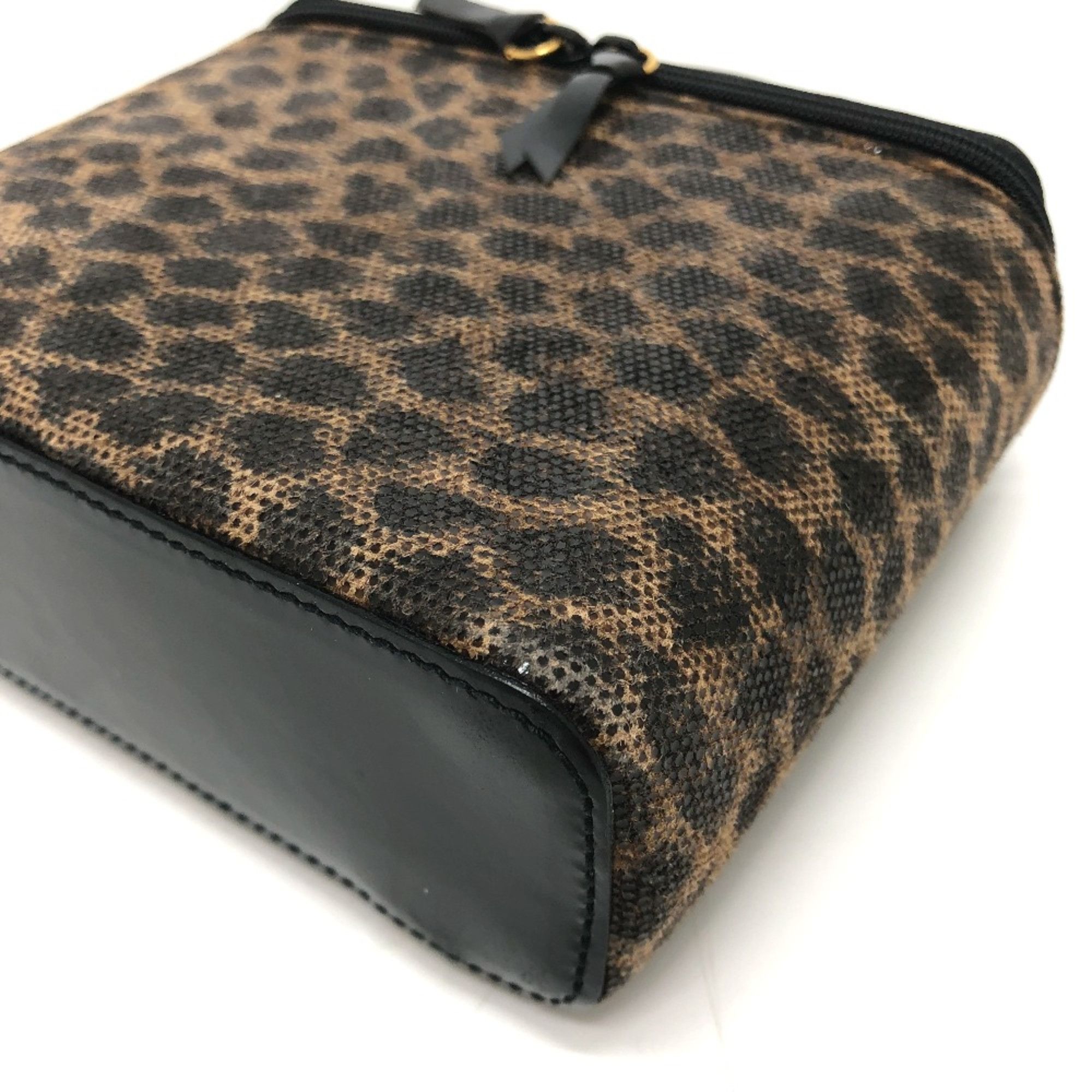 Loewe Loewe Leopard Bag Vanity bag Brown GoldHardware Size ONE SIZE - 5 Thumbnail