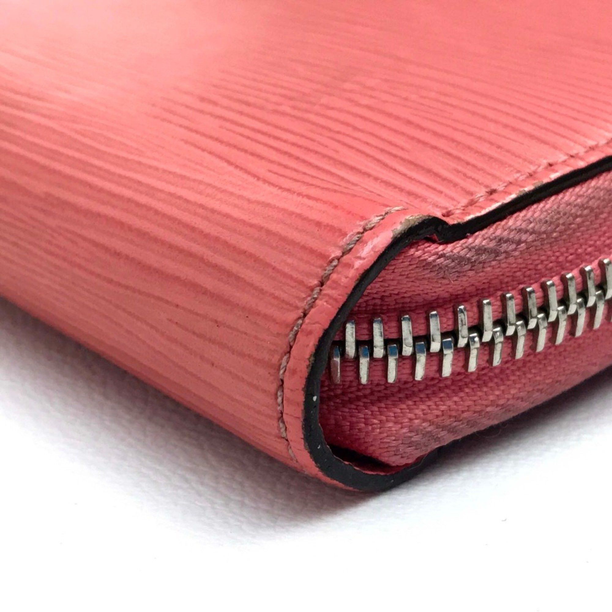 Louis Vuitton Louis Vuitton M60663 Epi Zip Around Long Wallet Long Wallet Corail Pink Based Size ONE SIZE - 4 Thumbnail