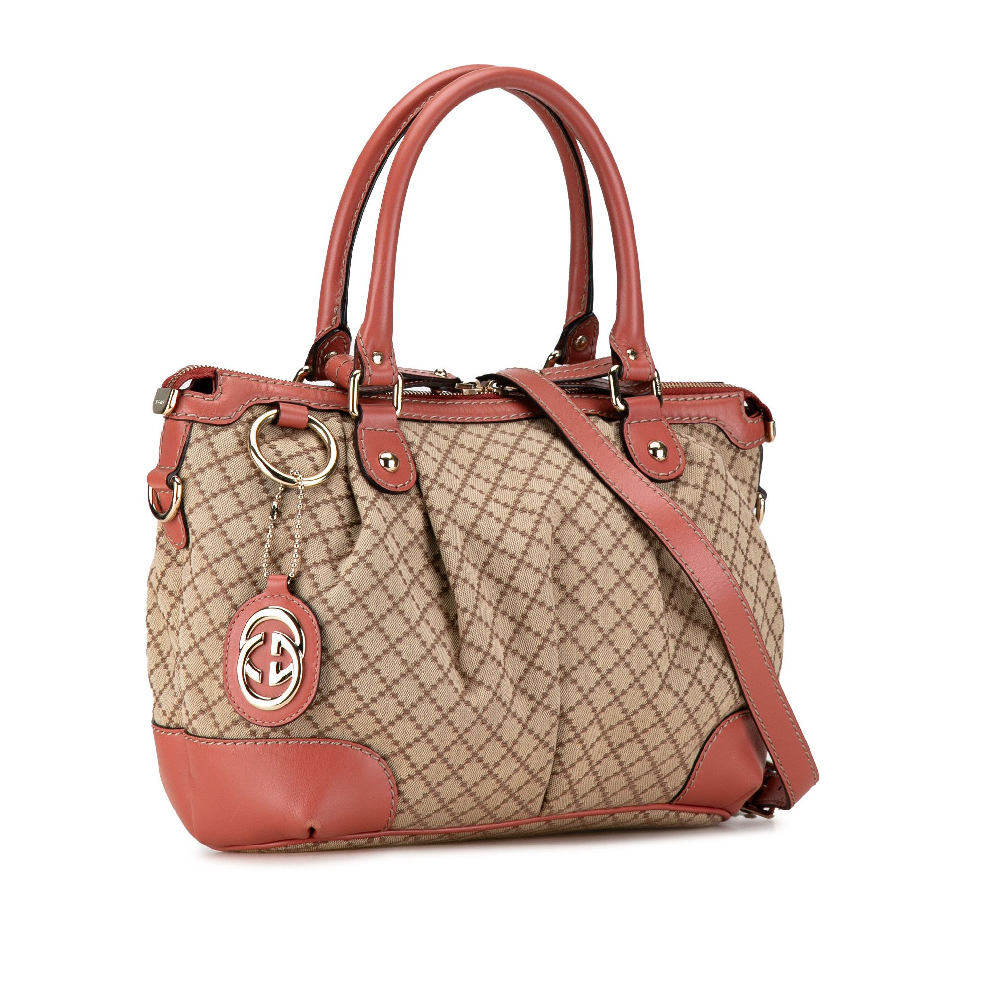 Gucci Gucci Canvas Diamante Sukey Satchel Size ONE SIZE - 2 Thumbnail