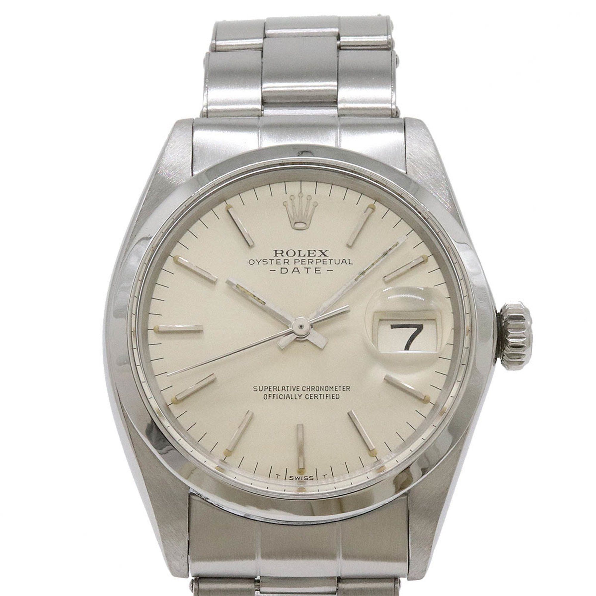 Rolex Rolex Oyster Perpetual Date Silver Dial SS Men's AT Automatic Watch No. 19 1500 Size ONE SIZE - 5 Thumbnail