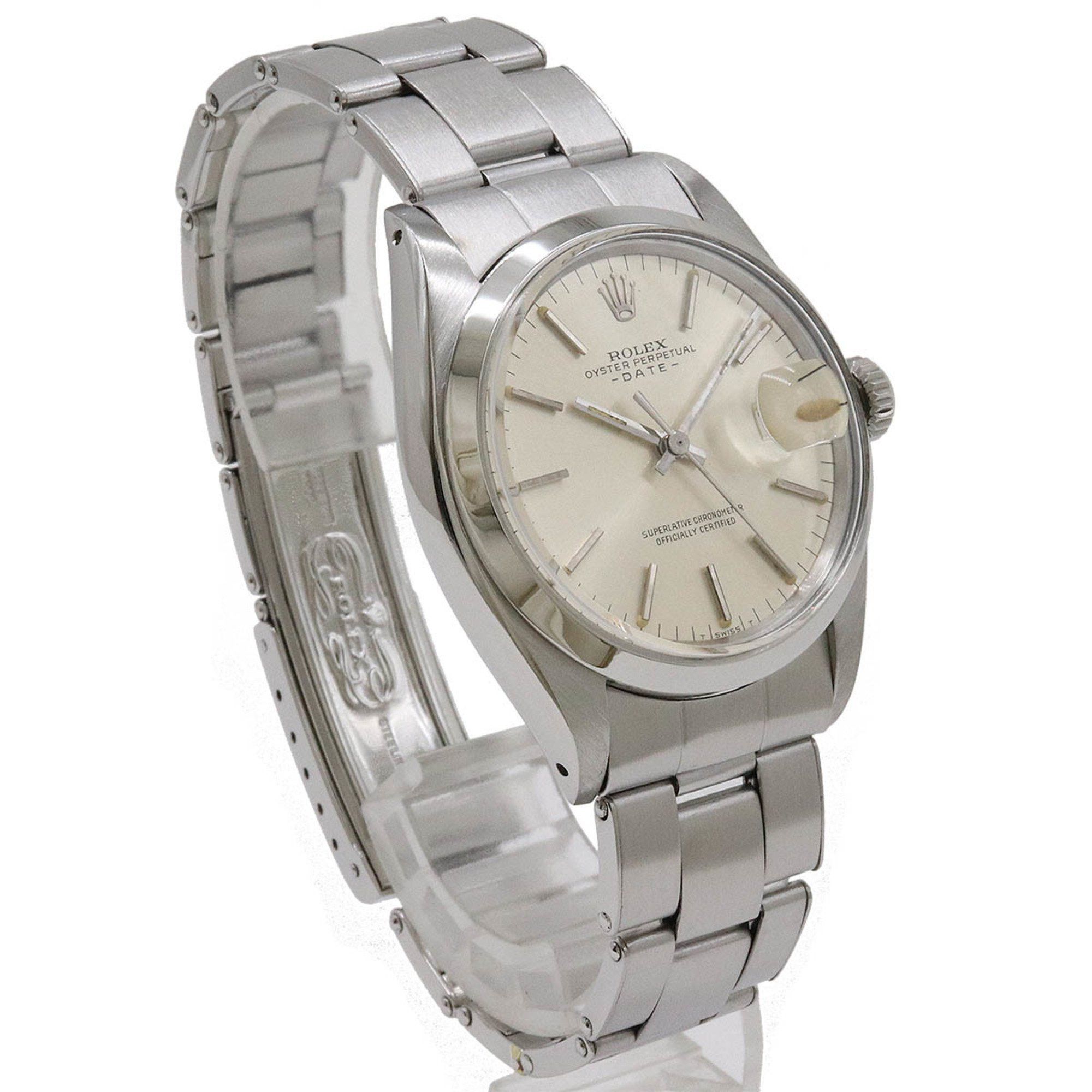 Rolex Rolex Oyster Perpetual Date Silver Dial SS Men's AT Automatic Watch No. 19 1500 Size ONE SIZE - 4 Thumbnail