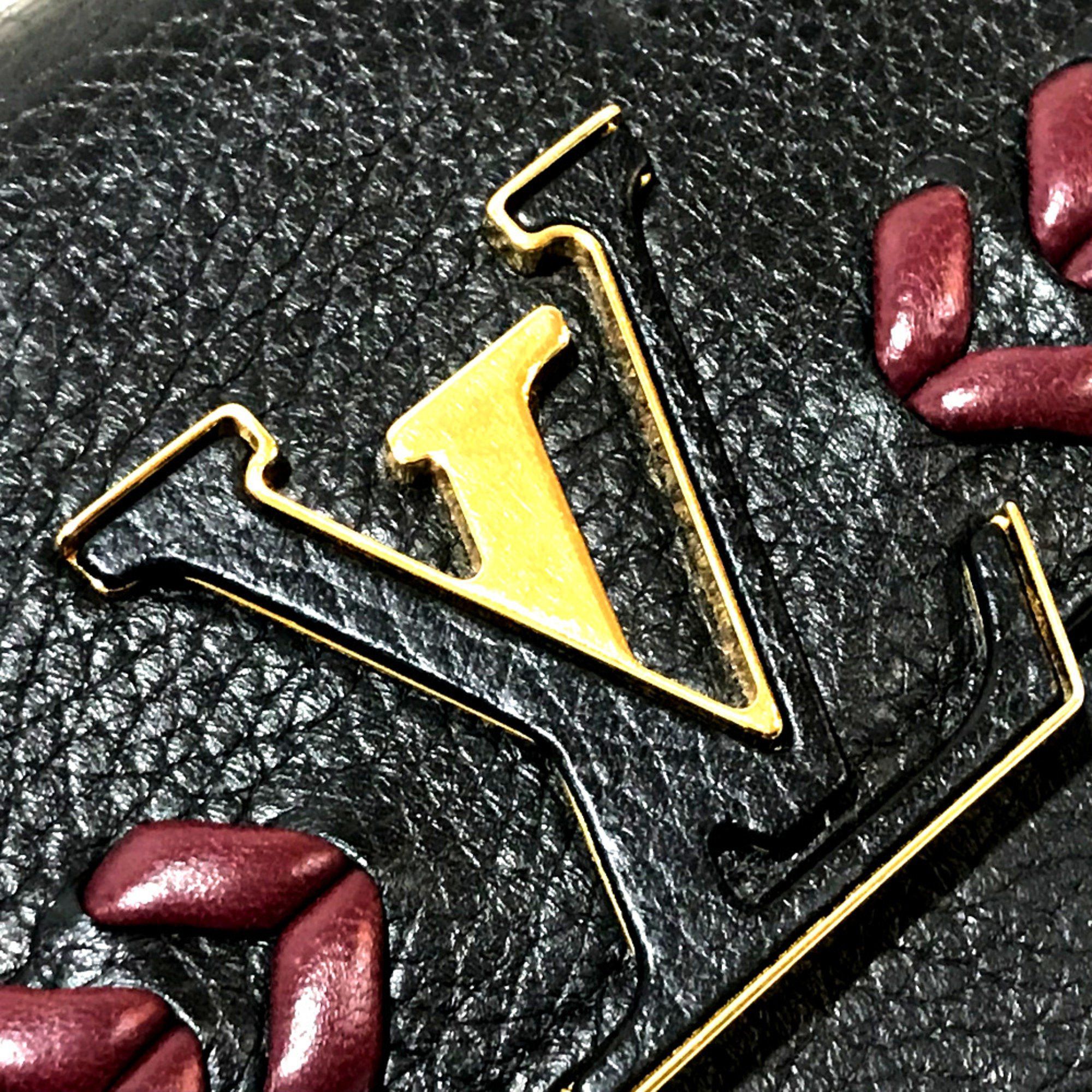 Louis Vuitton Louis Vuitton M62076 Taurillon Clemence Long Wallet Folded wallet Noir Black Size ONE SIZE - 5 Thumbnail